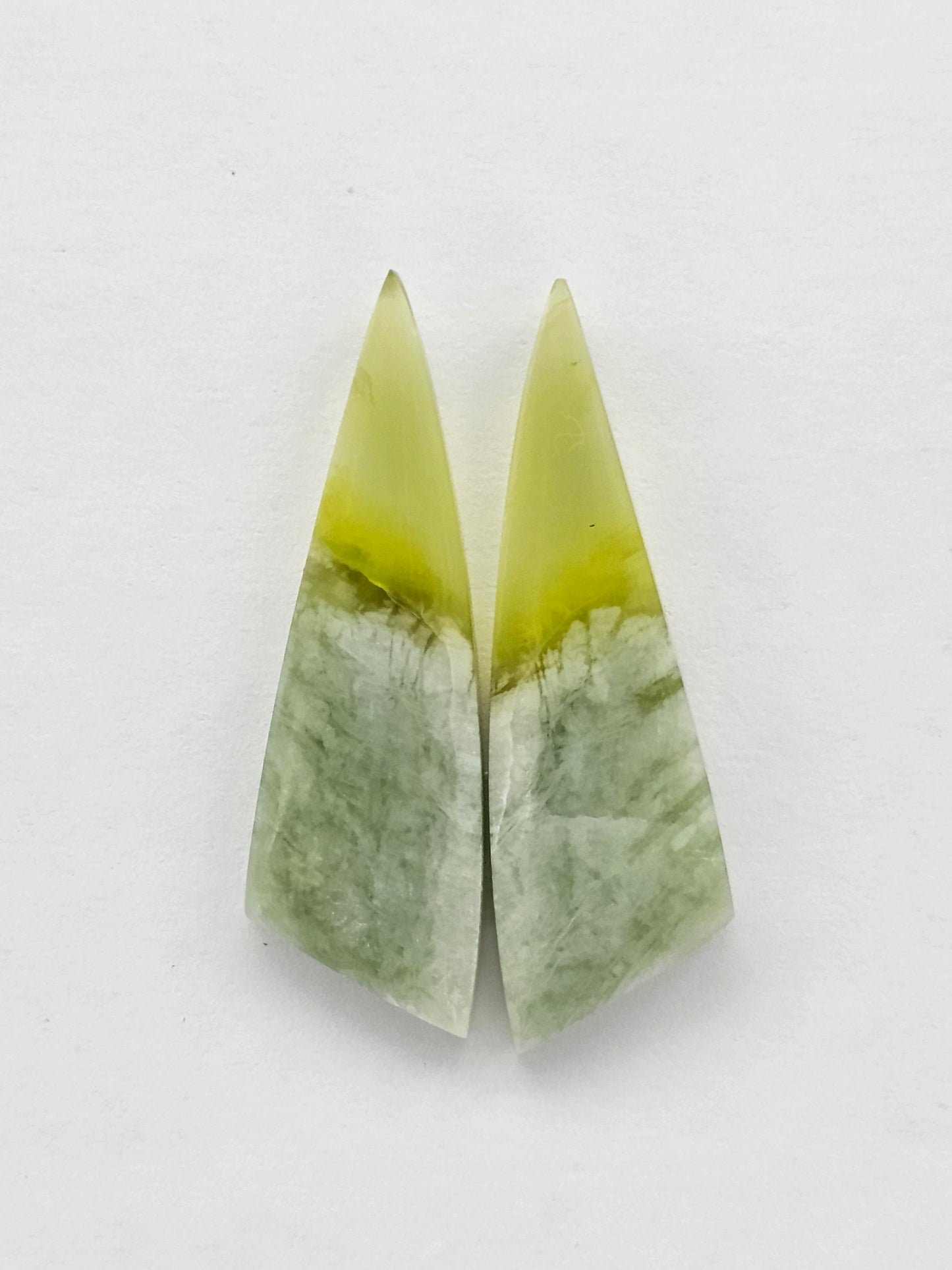 Vesuvianite Cabochon Pair