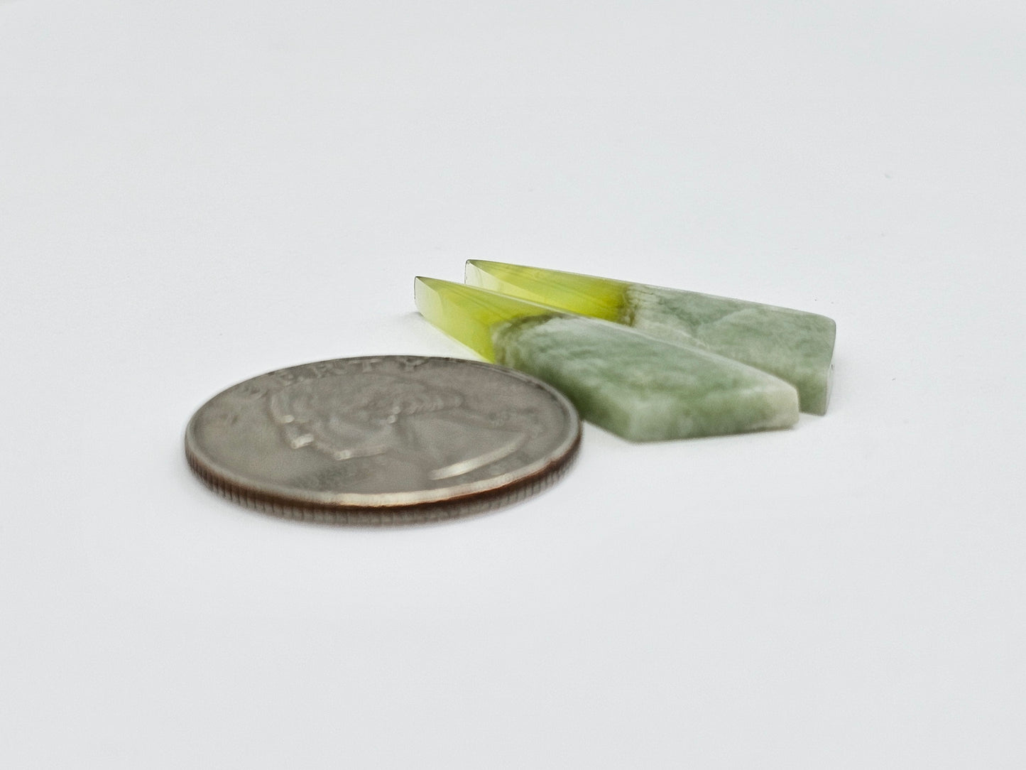 Vesuvianite Cabochon Pair