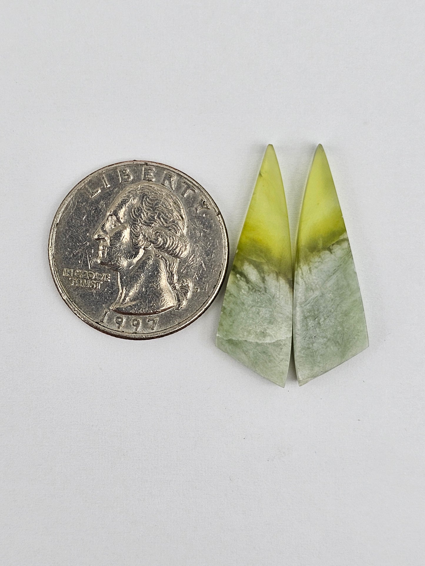 Vesuvianite Cabochon Pair