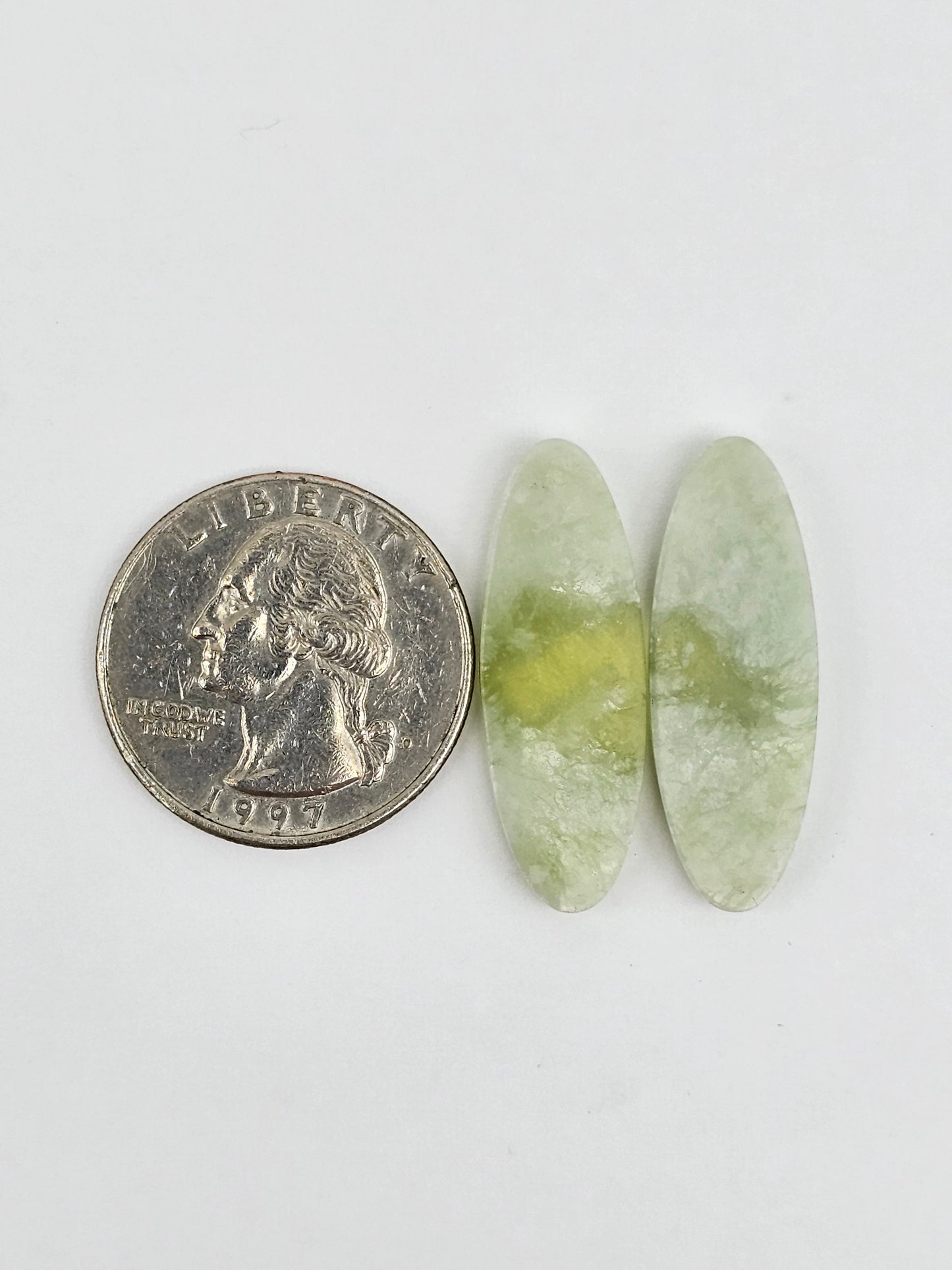 Vesuvianite Cabochon Pair
