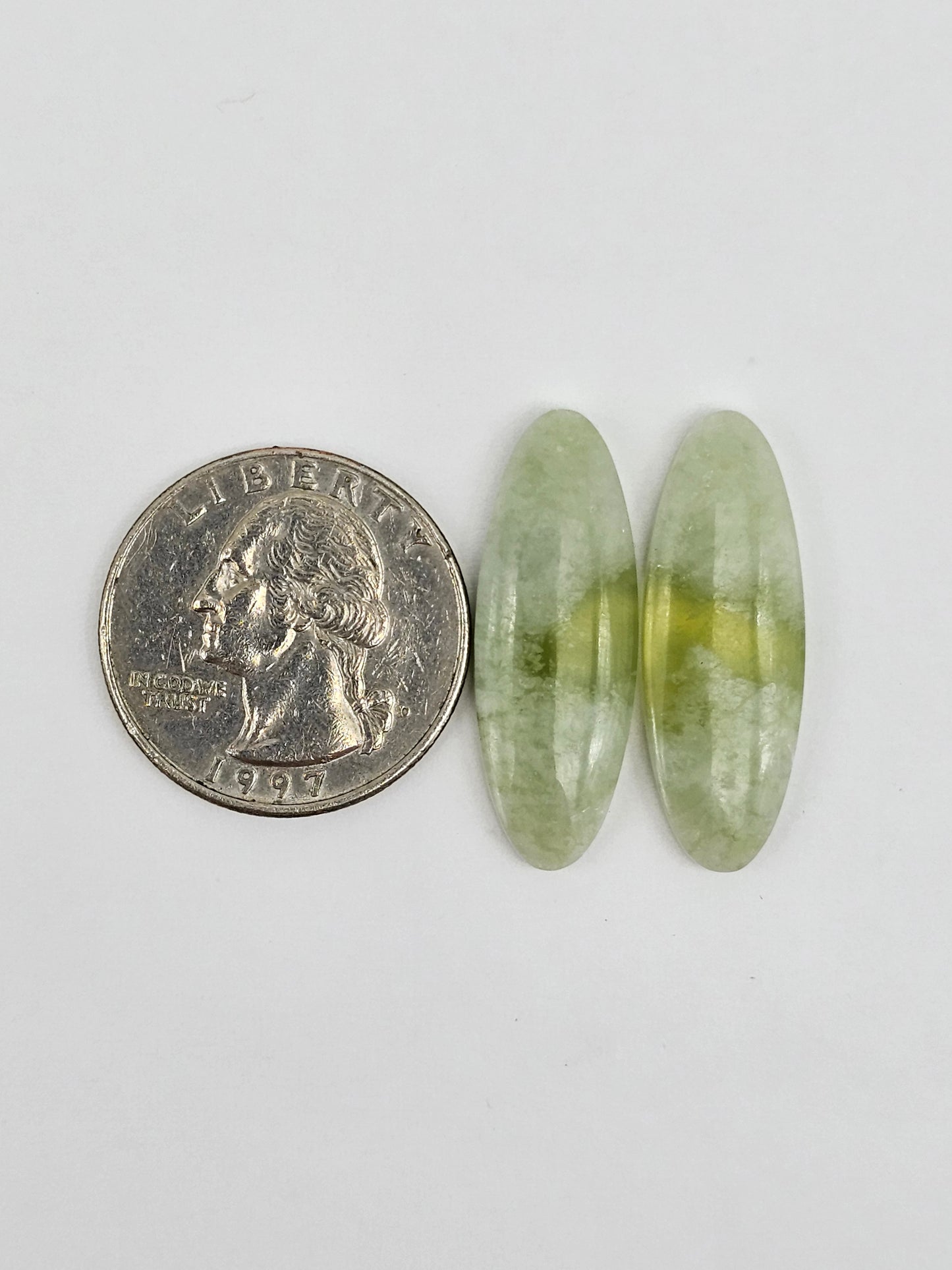 Vesuvianite Cabochon Pair