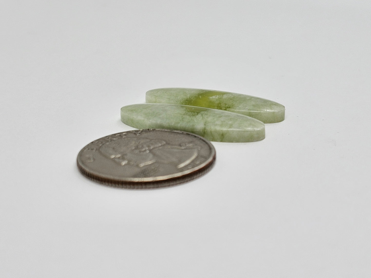 Vesuvianite Cabochon Pair