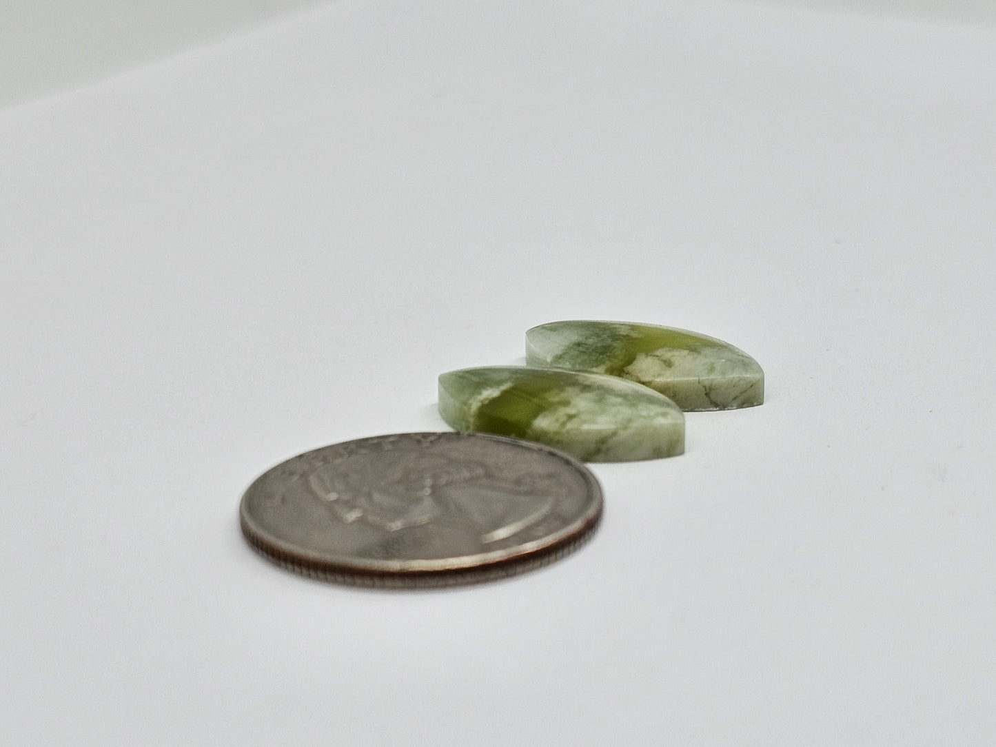 Vesuvianite Cabochon Pair