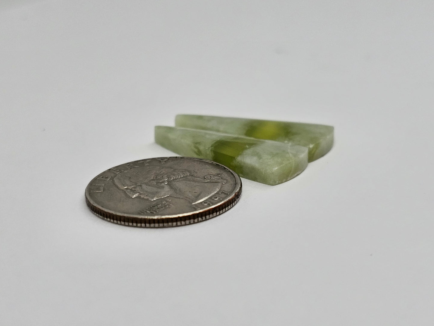 Vesuvianite Cabochon Pair