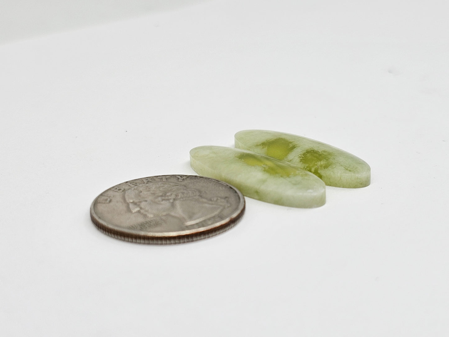 Vesuvianite Cabochon Pair