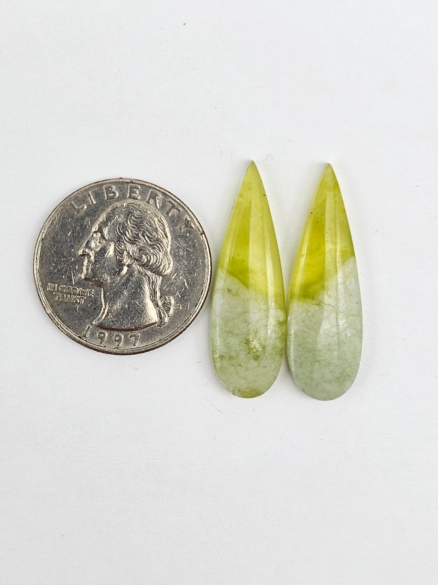 Vesuvianite Cabochon Pair