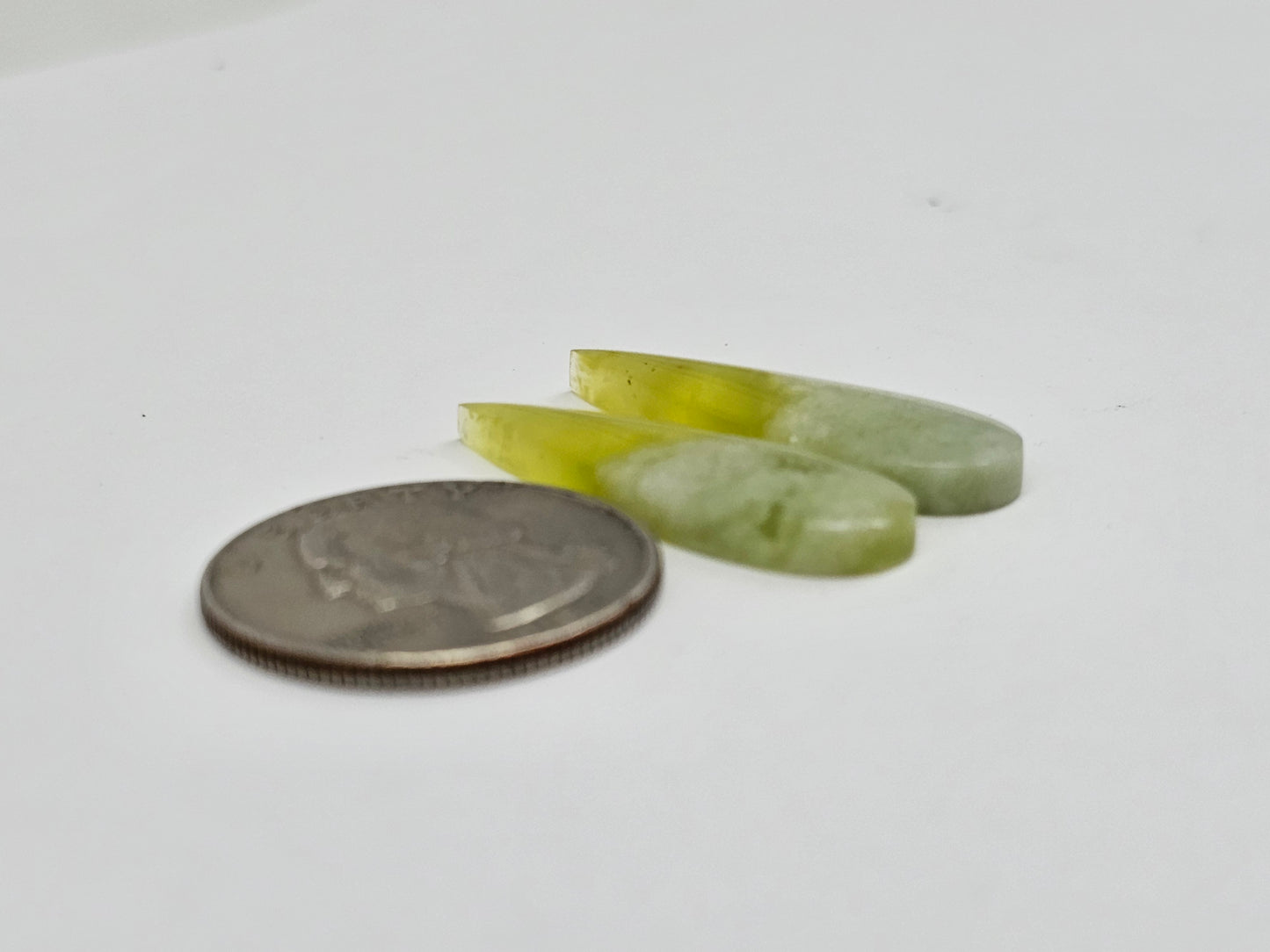 Vesuvianite Cabochon Pair