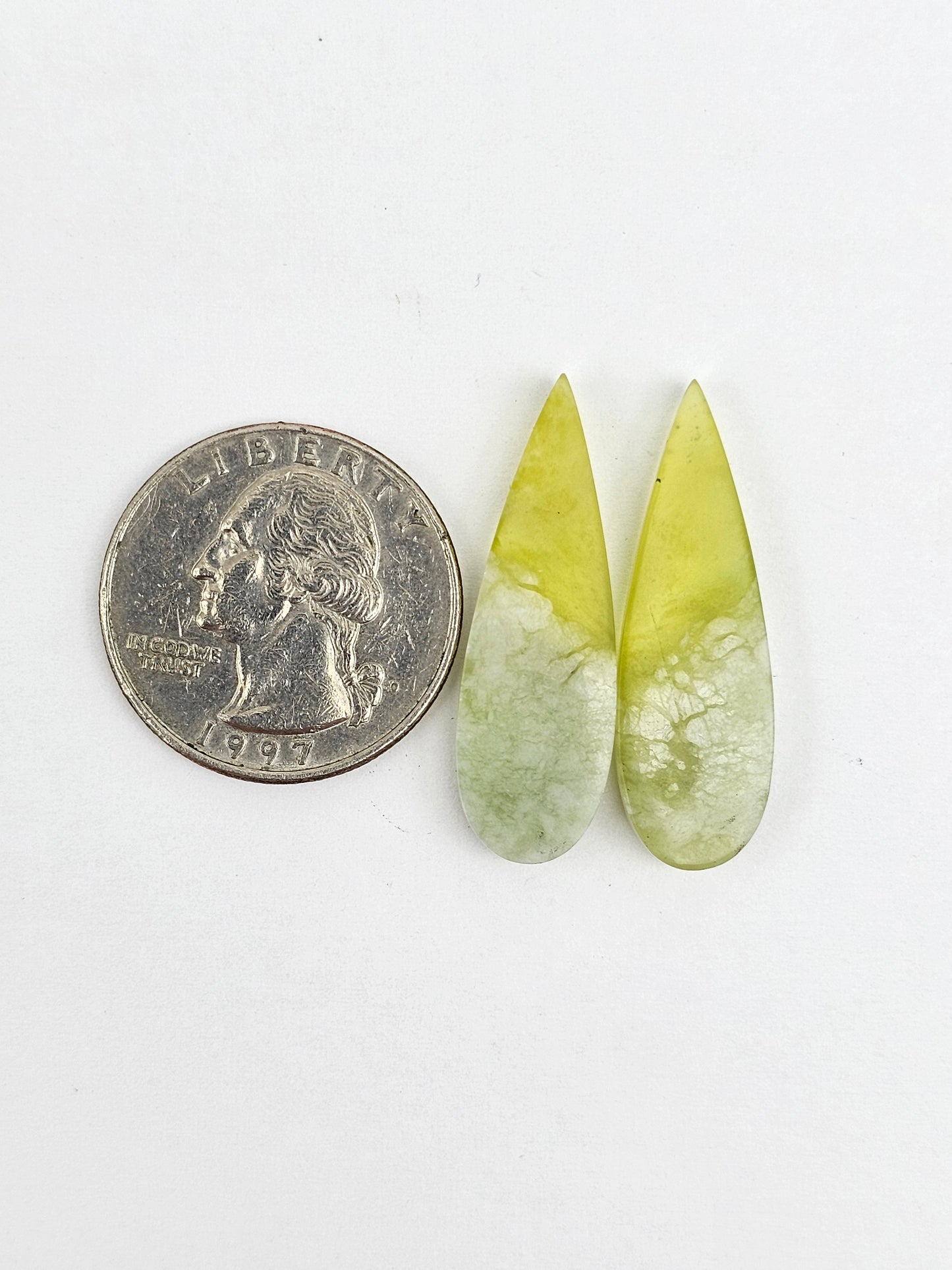 Vesuvianite Cabochon Pair