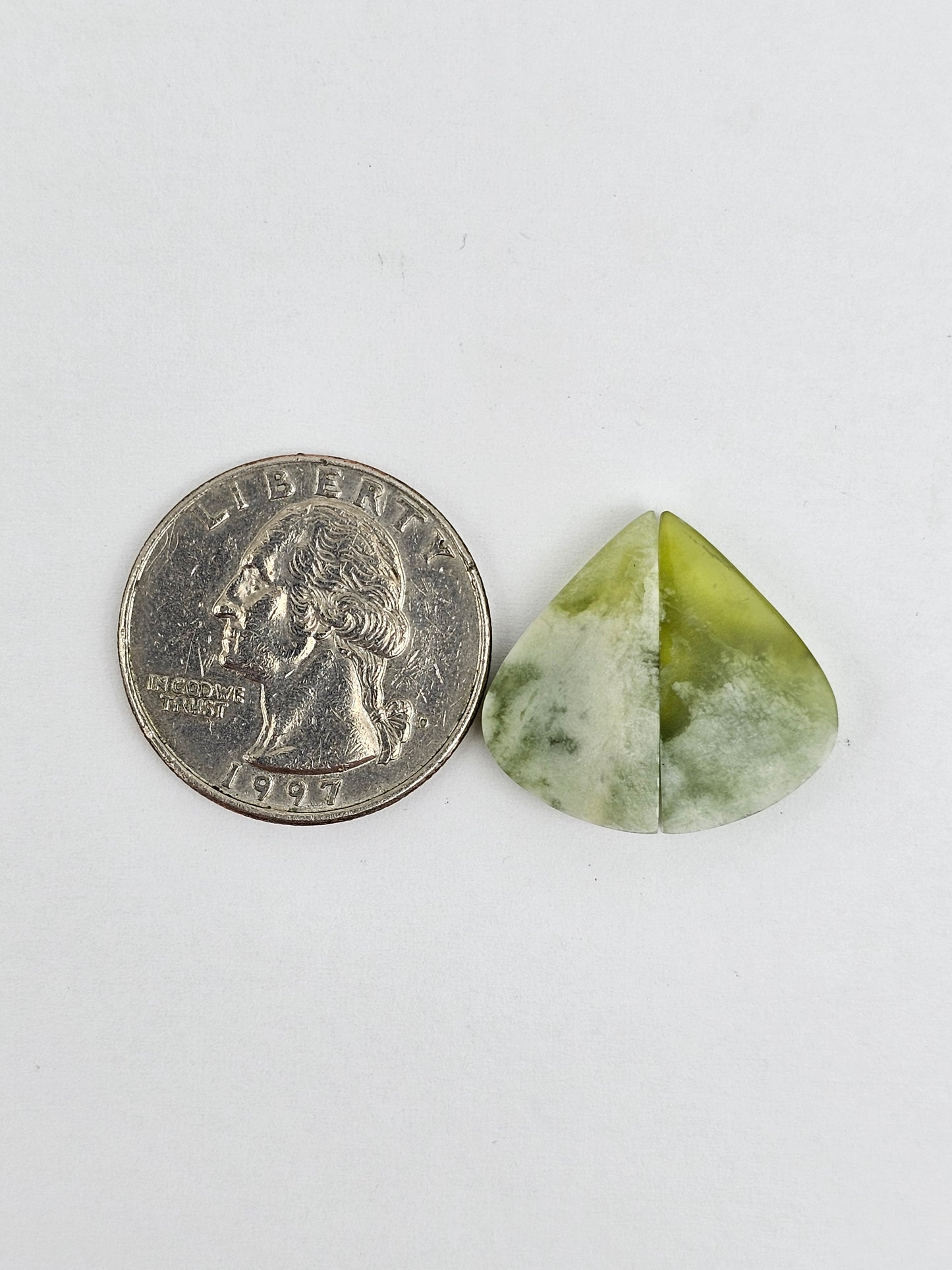 Vesuvianite Cabochon Pair