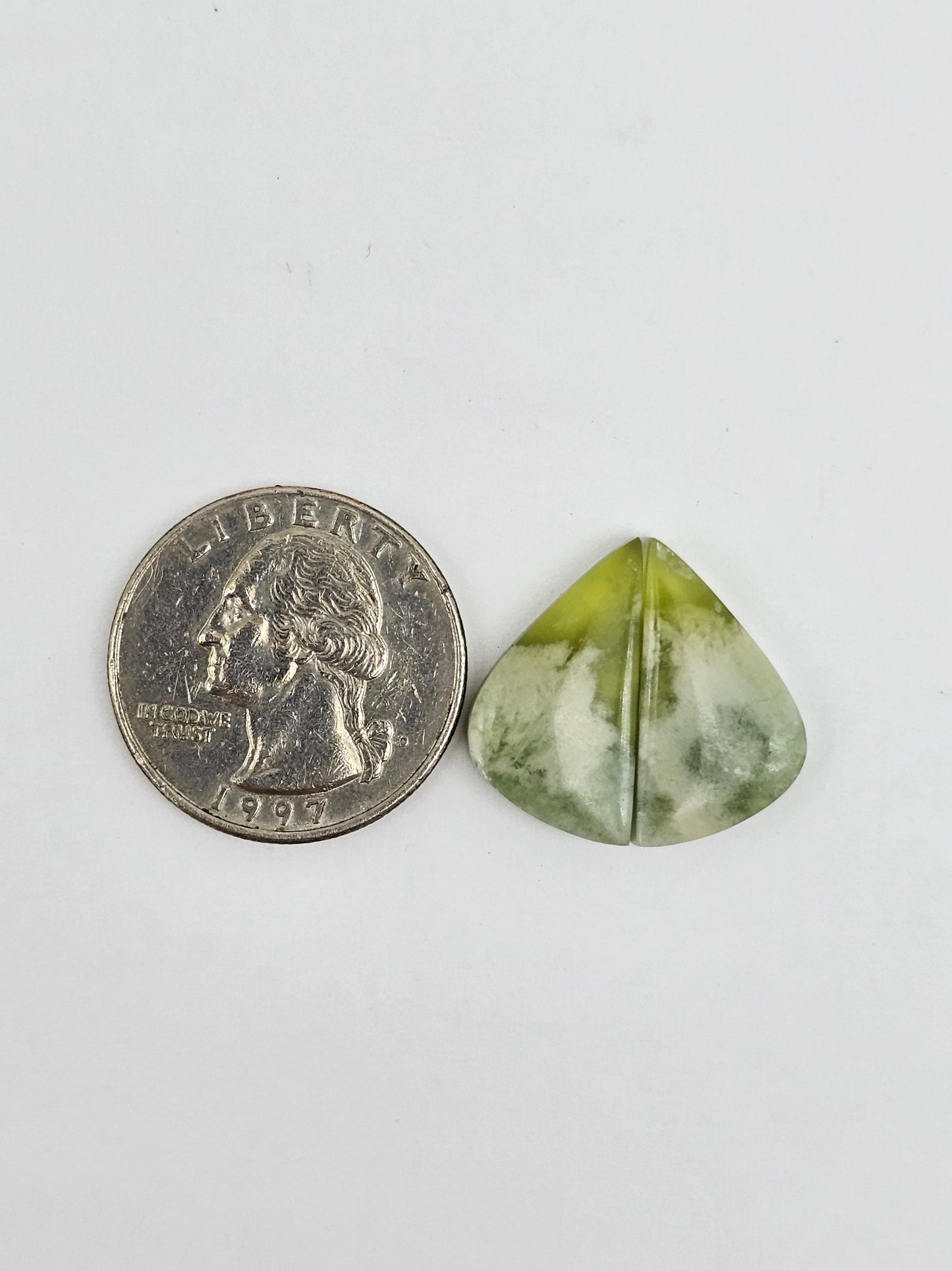 Vesuvianite Cabochon Pair