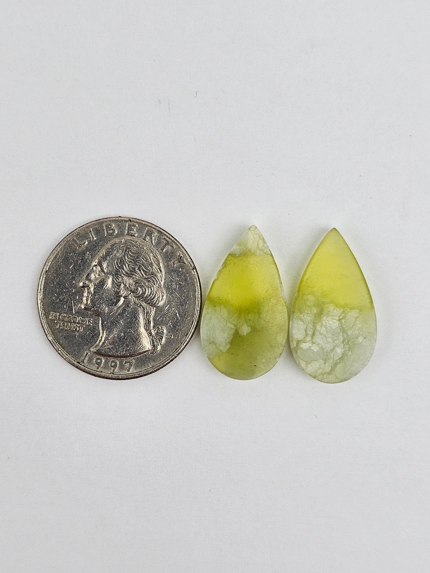 Vesuvianite Cabochon Pair