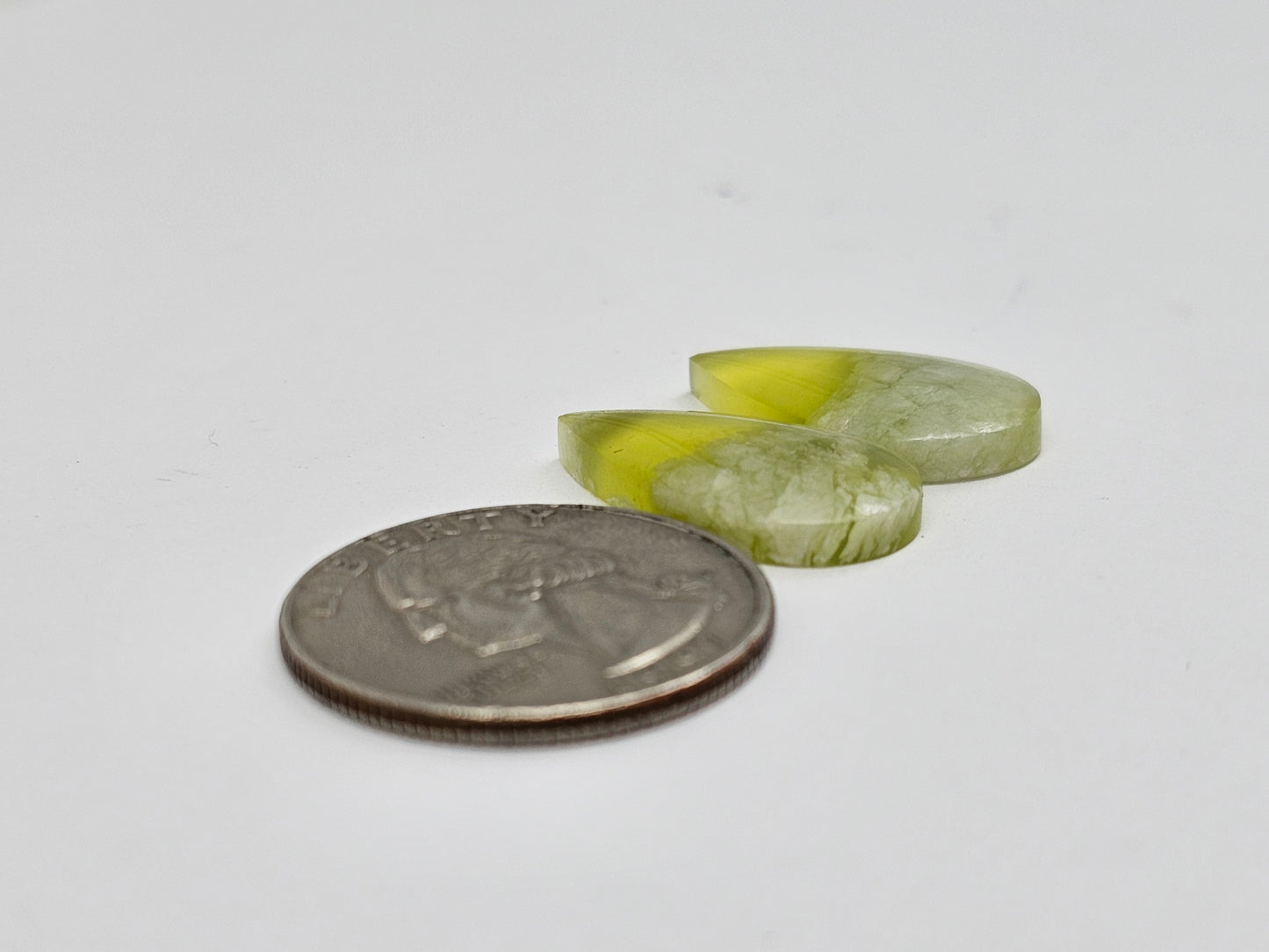 Vesuvianite Cabochon Pair