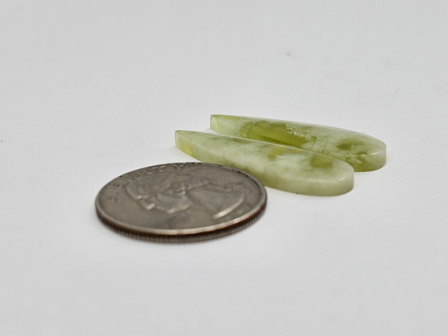 Vesuvianite Cabochon Pair