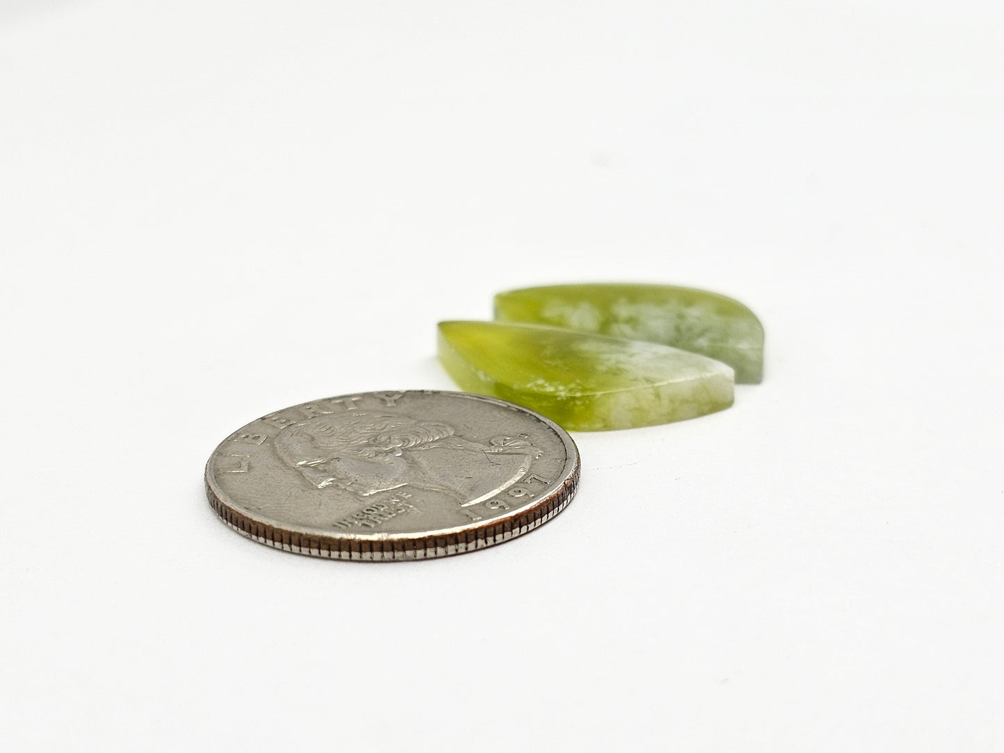 Vesuvianite Cabochon Pair