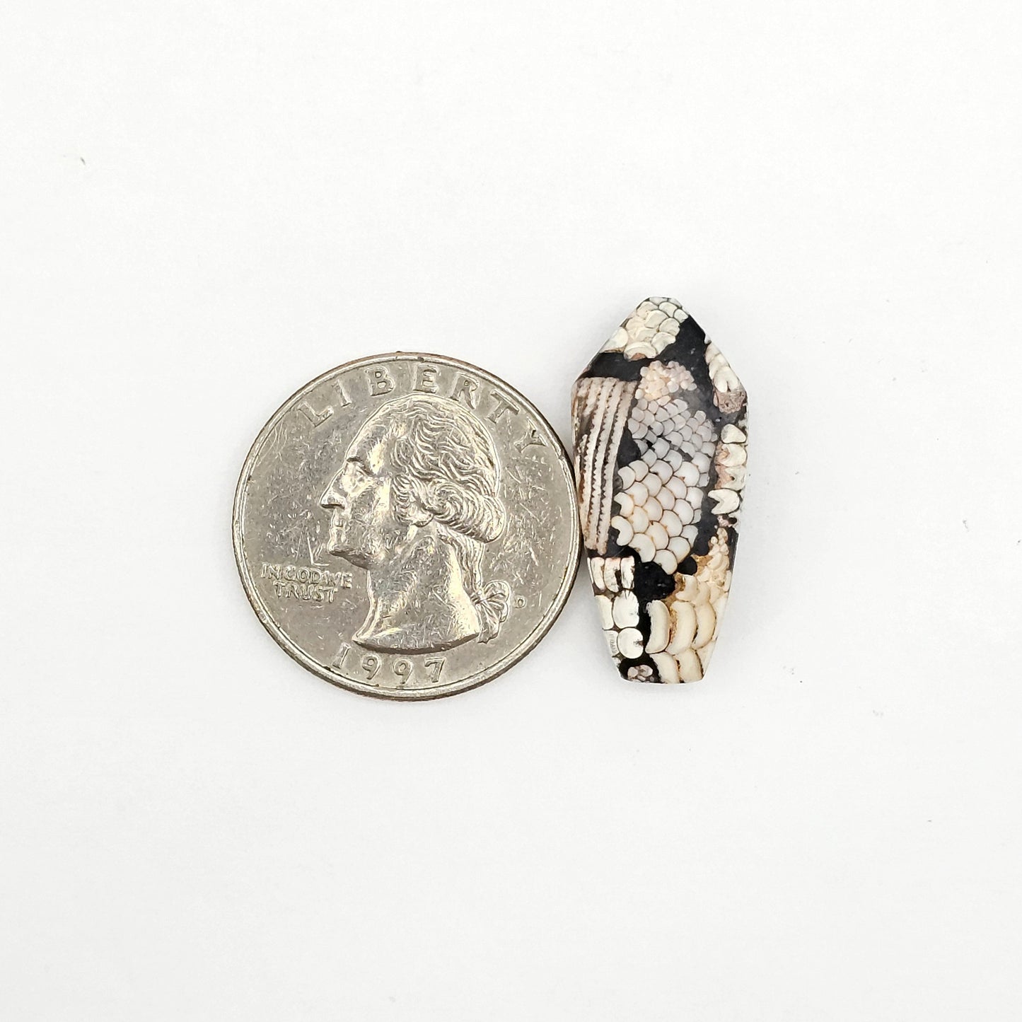 Snake skin agate cabochon