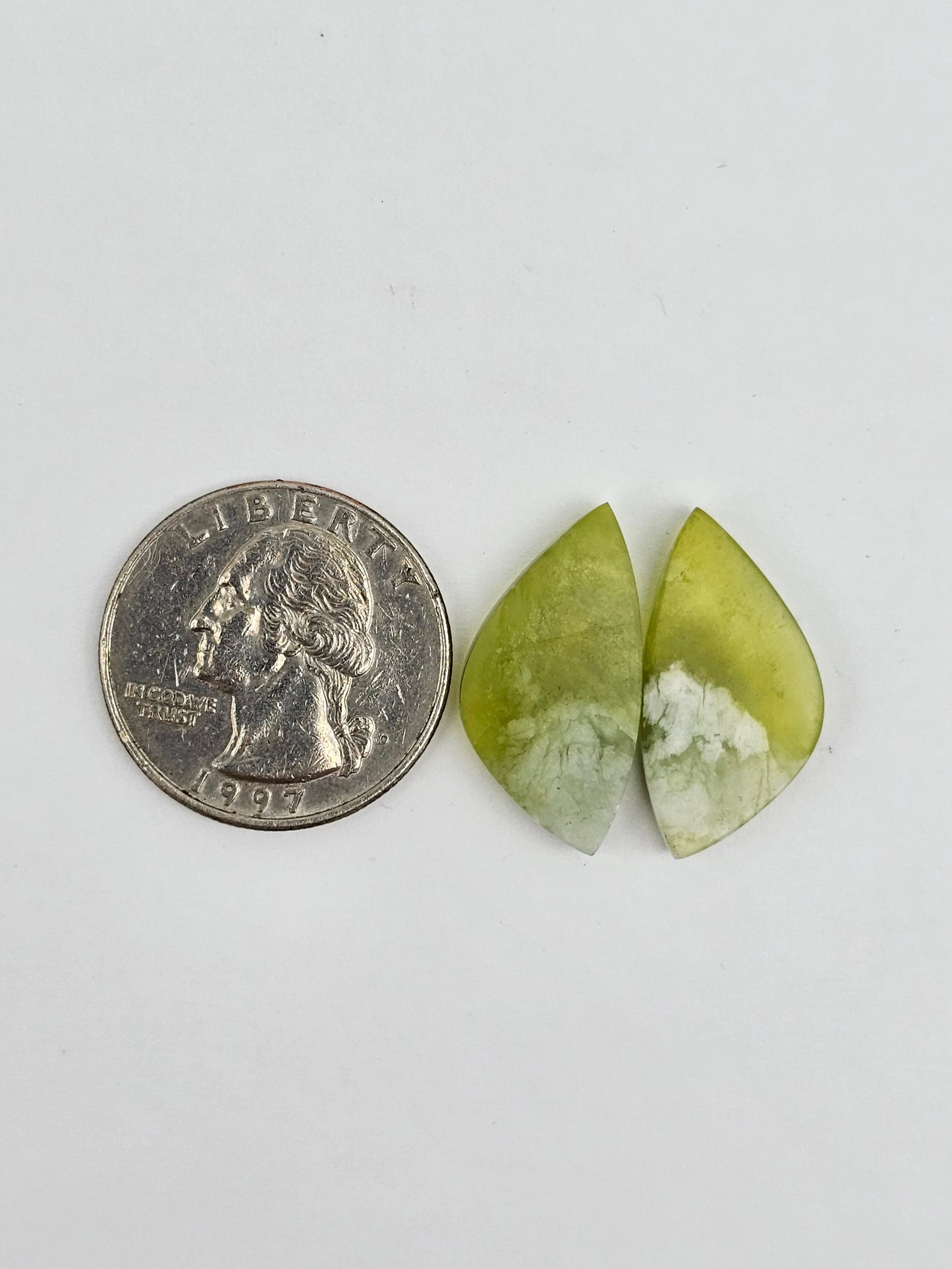 Vesuvianite Cabochon Pair