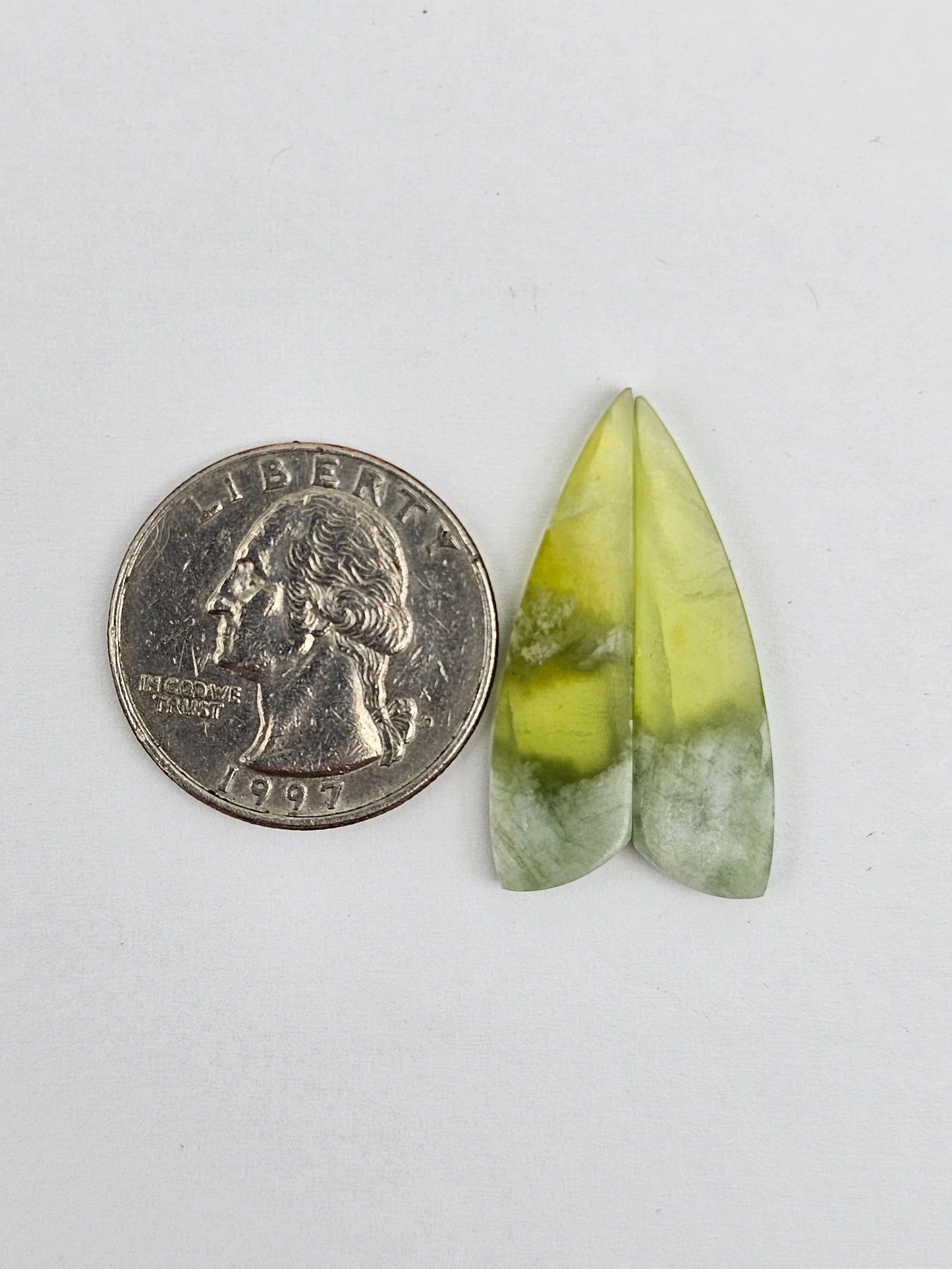 Vesuvianite Cabochon Pair