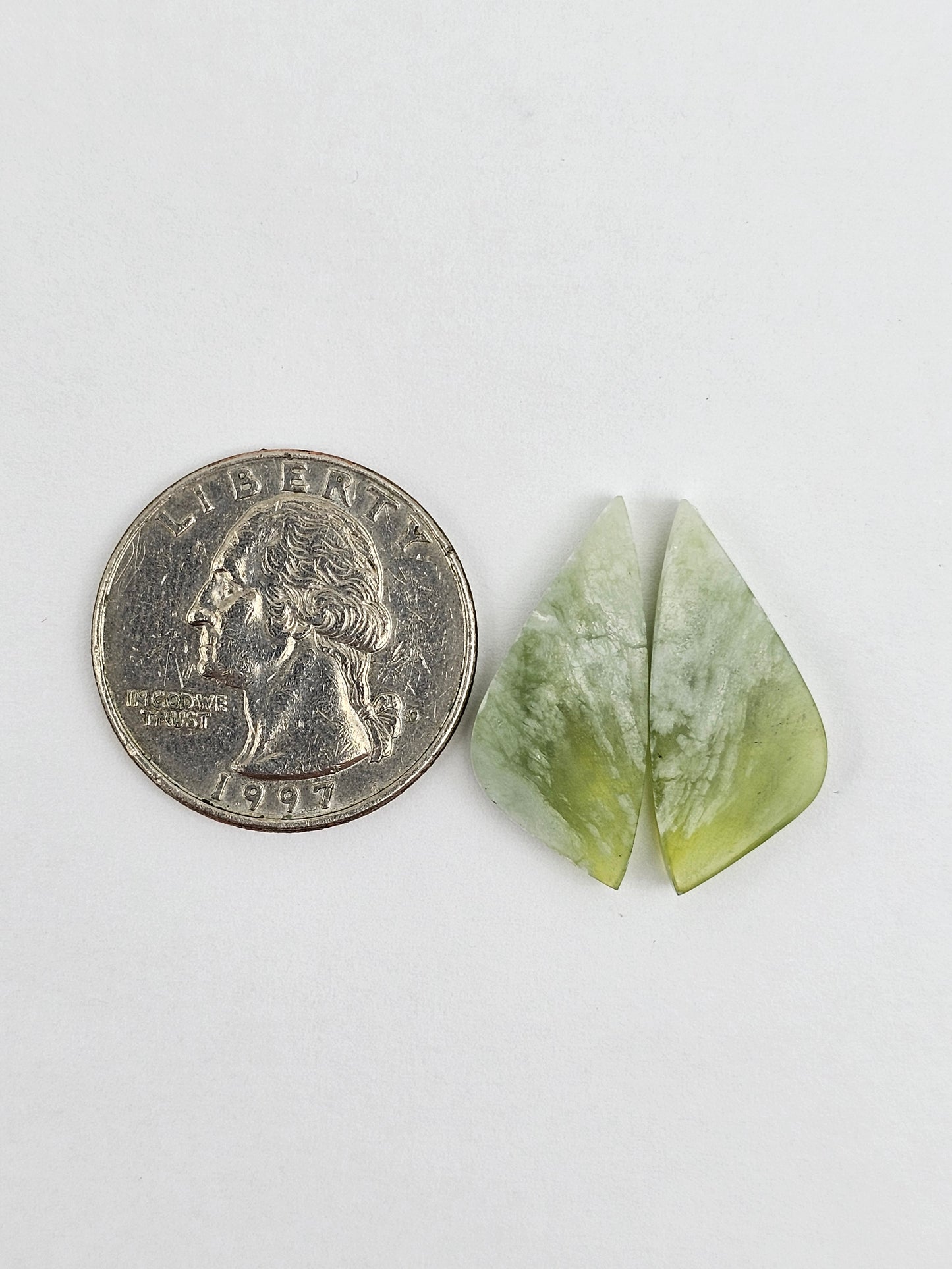 Vesuvianite Cabochon Pair