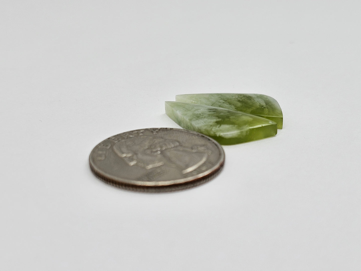 Vesuvianite Cabochon Pair
