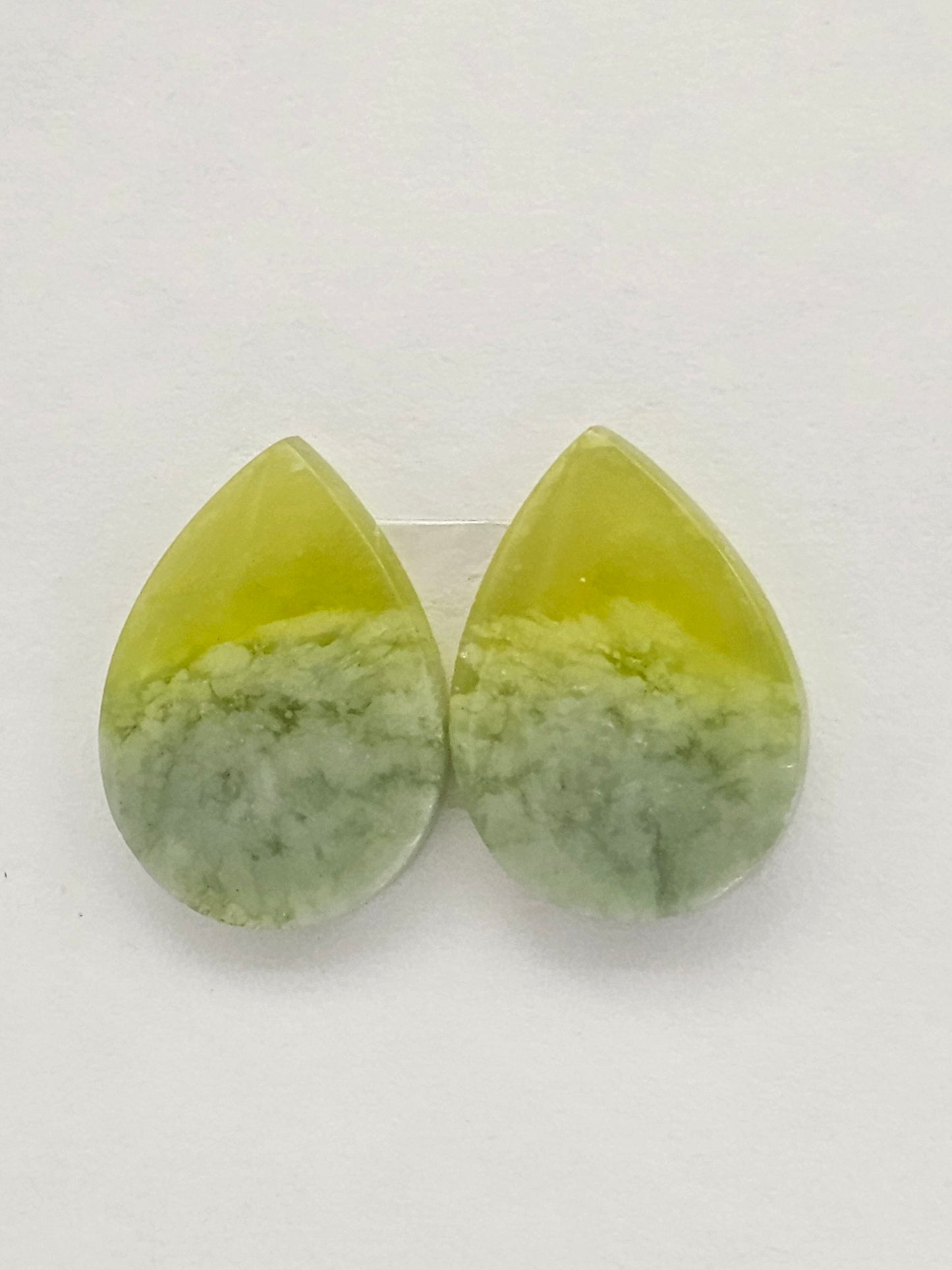 Vesuvianite Cabochon Pair