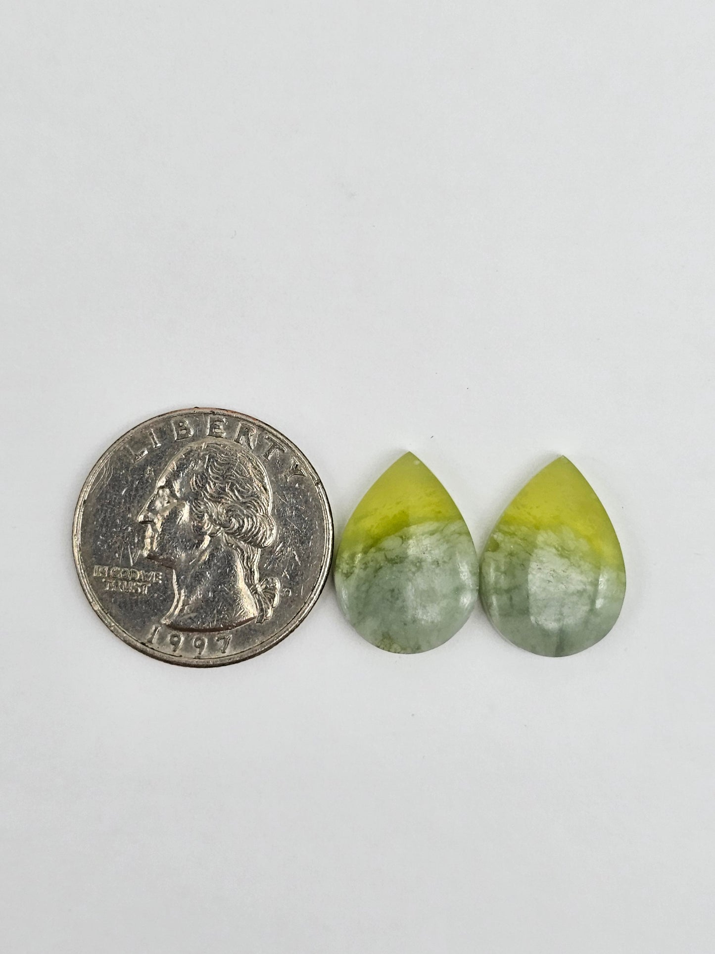Vesuvianite Cabochon Pair