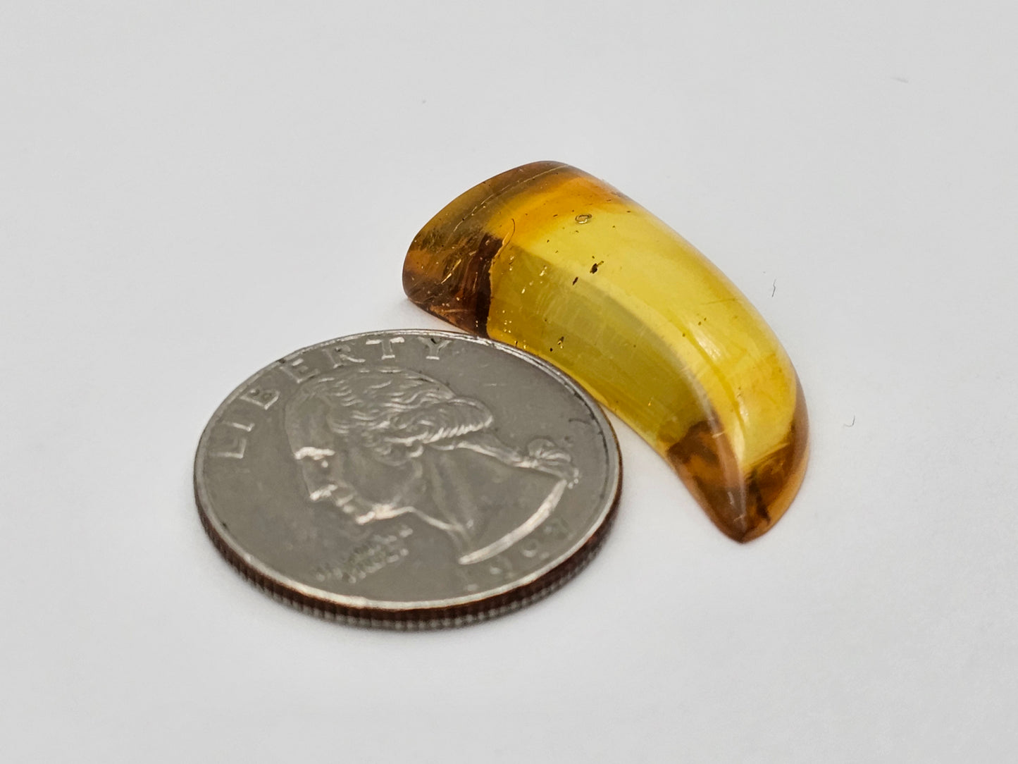 Amber authentic cabochon large