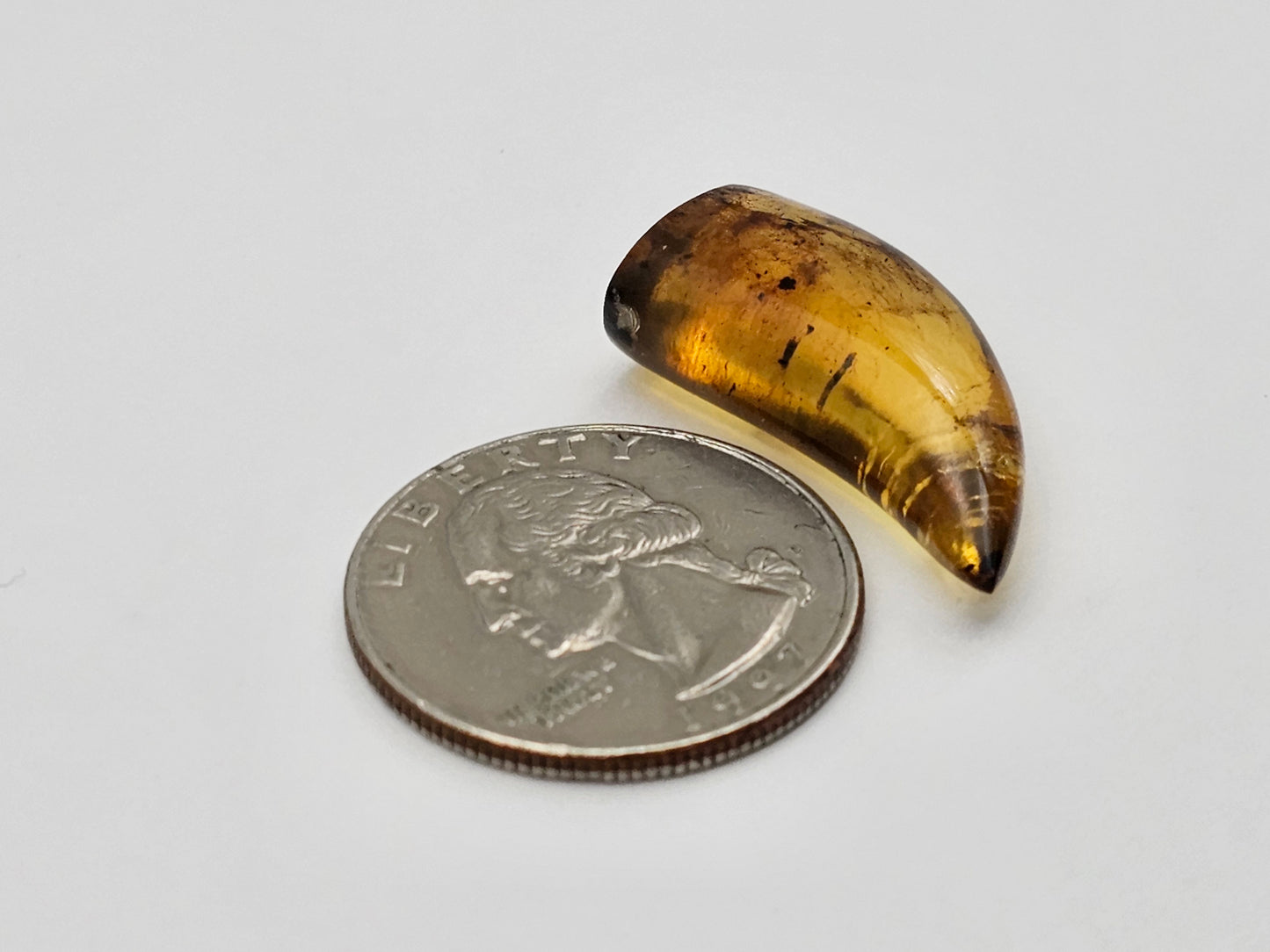 Amber authentic cabochon large