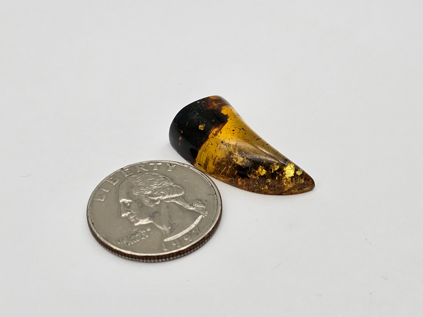 Amber authentic cabochon large