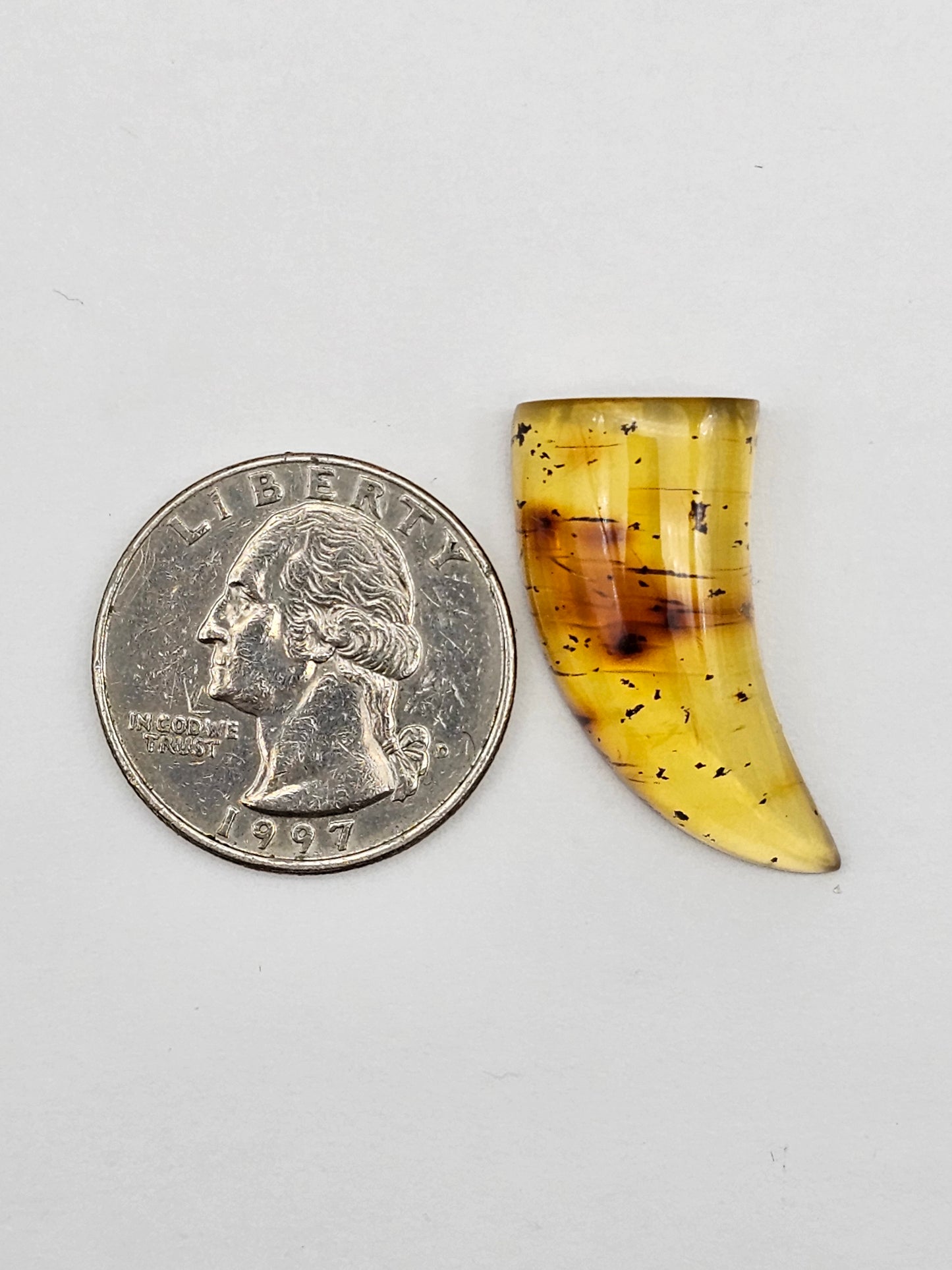 Amber authentic cabochon large