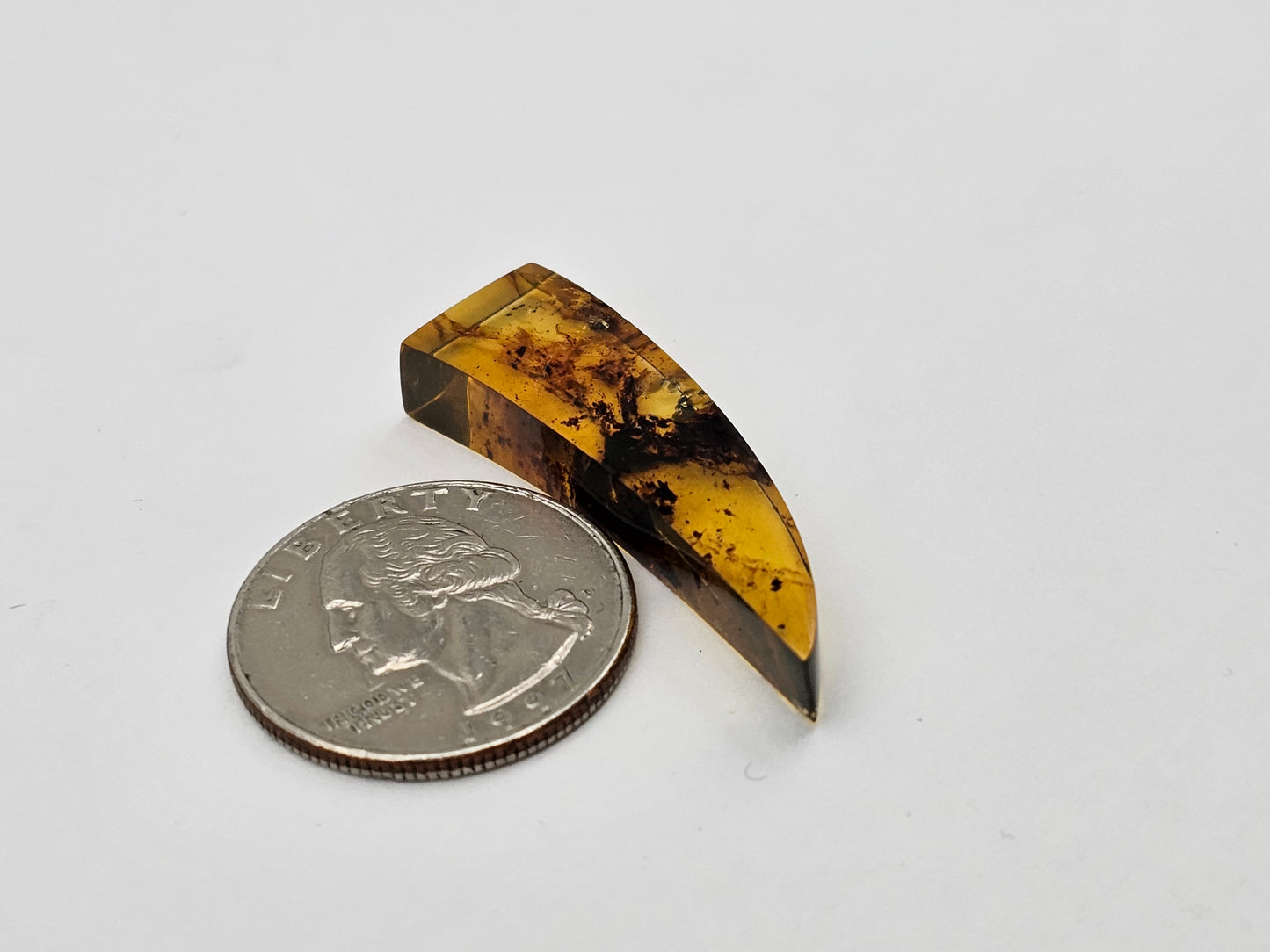 Amber authentic cabochon large