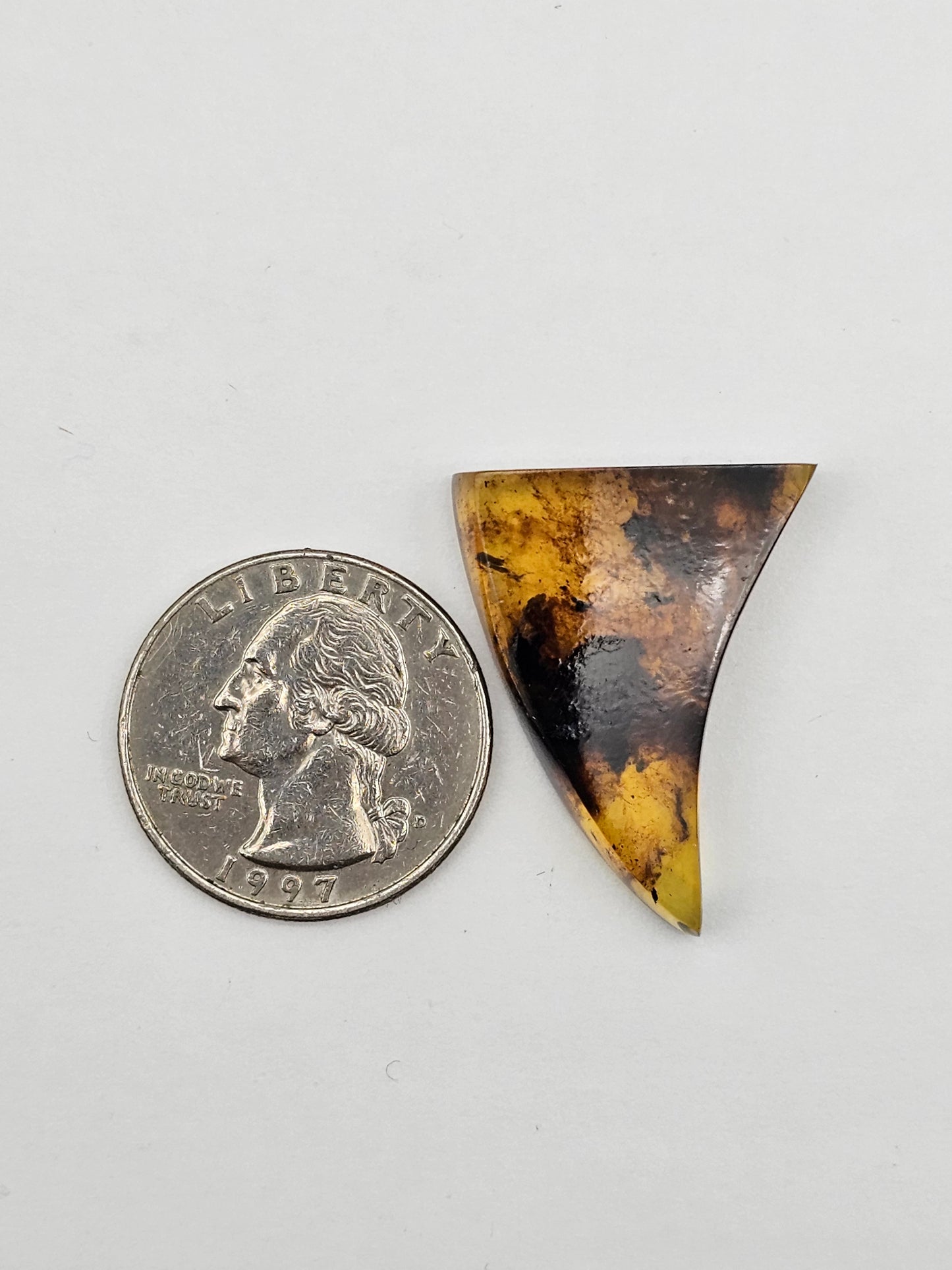 Amber authentic cabochon large