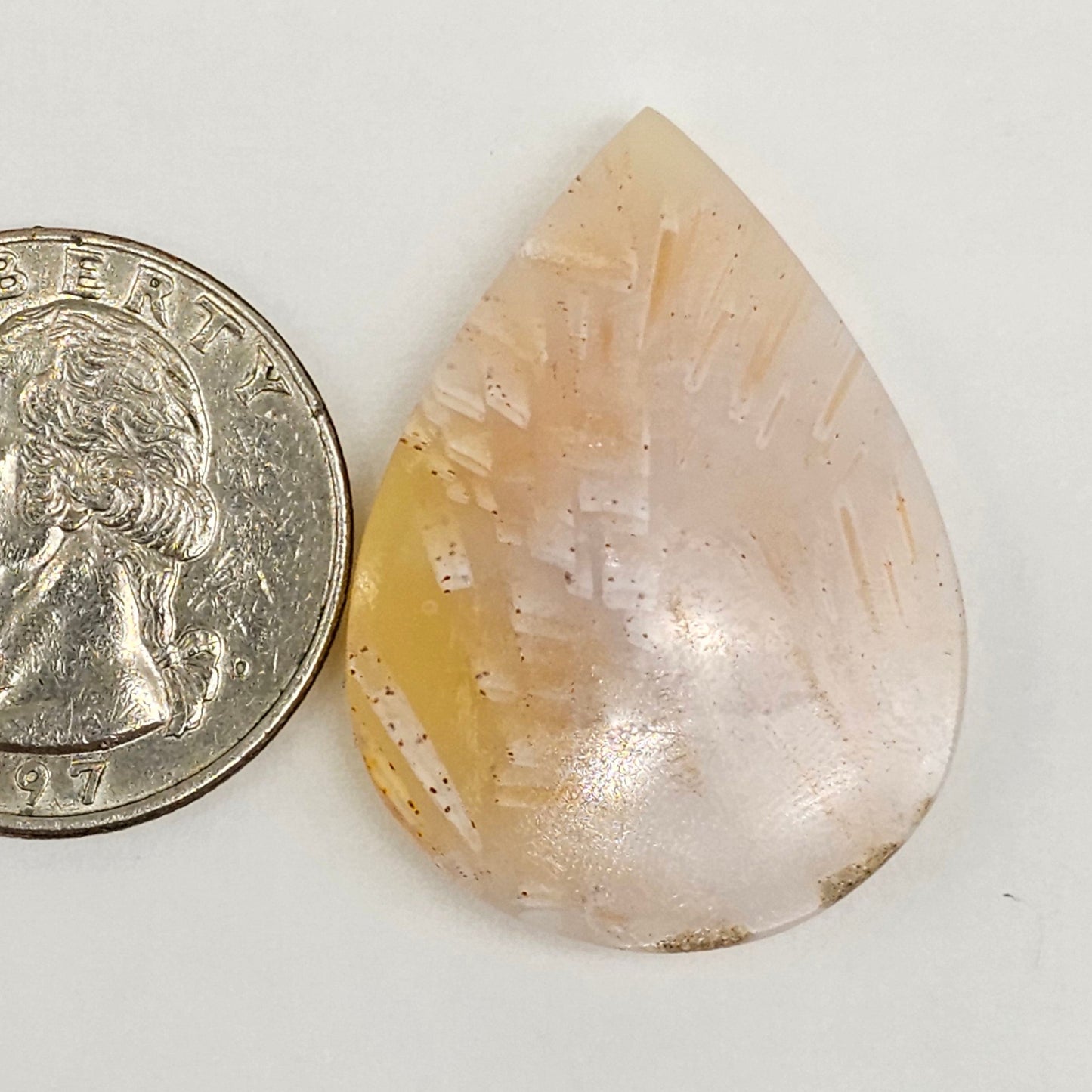 Tube Agate Cabochon Large