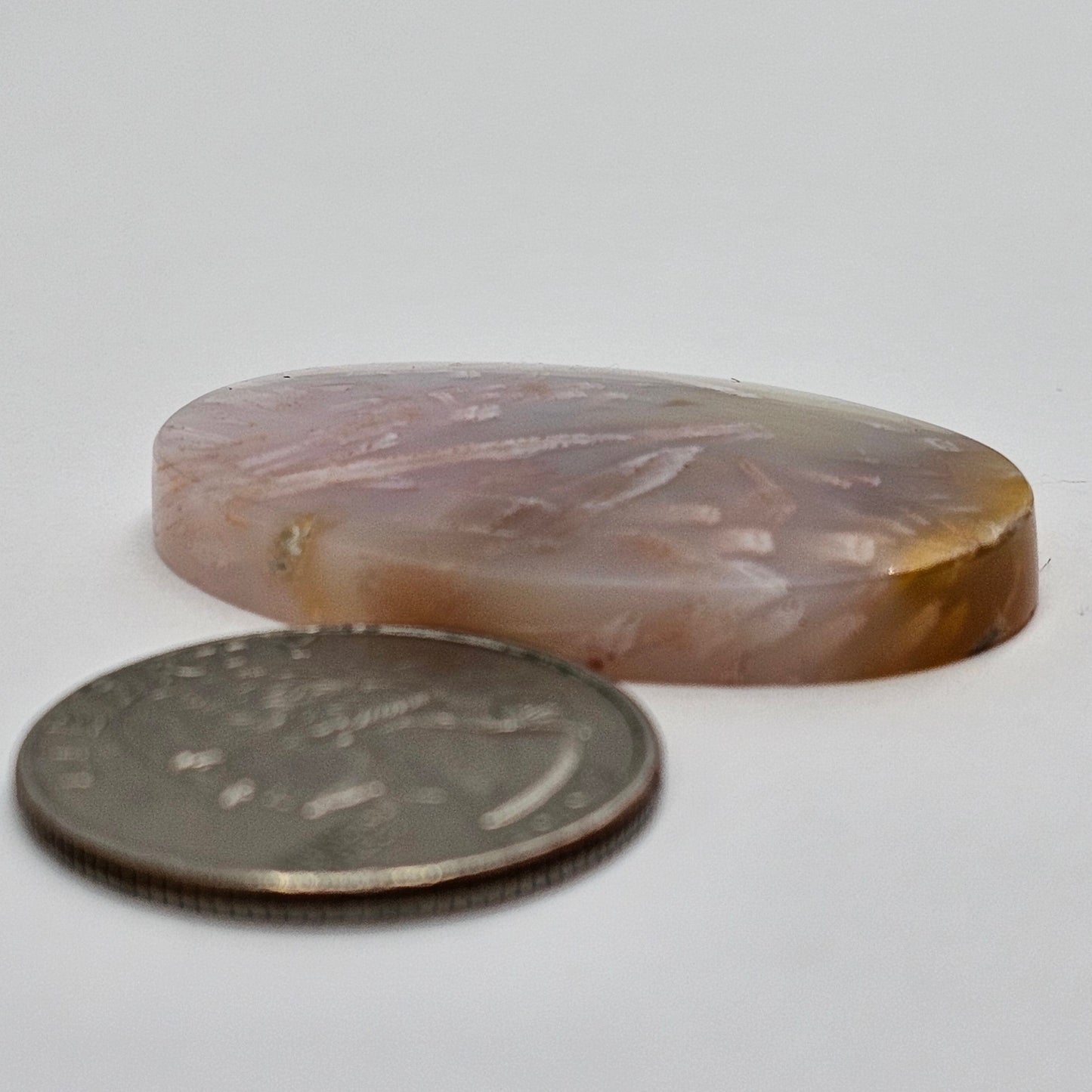Tube Agate Cabochon Large