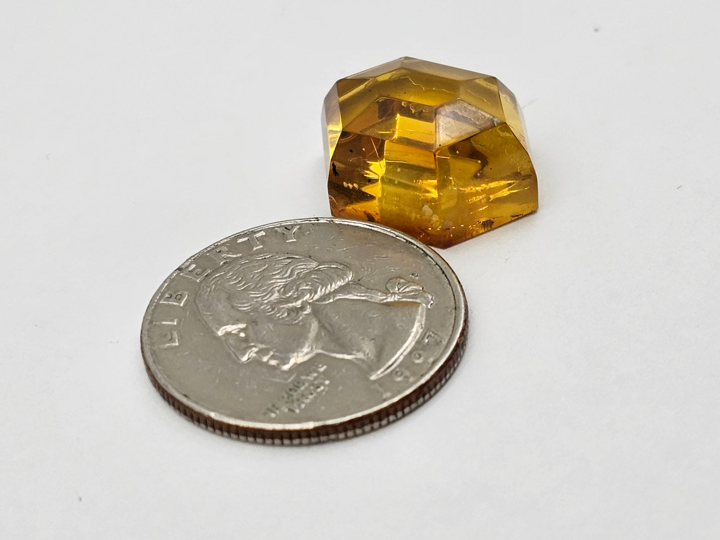 Amber authentic cabochon large