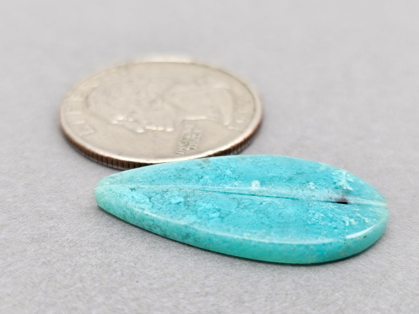 Chrysocolla sky blue Cabochon Pair