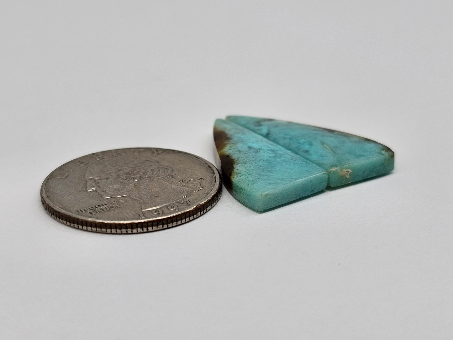 Chrysocolla Cabochon Pair