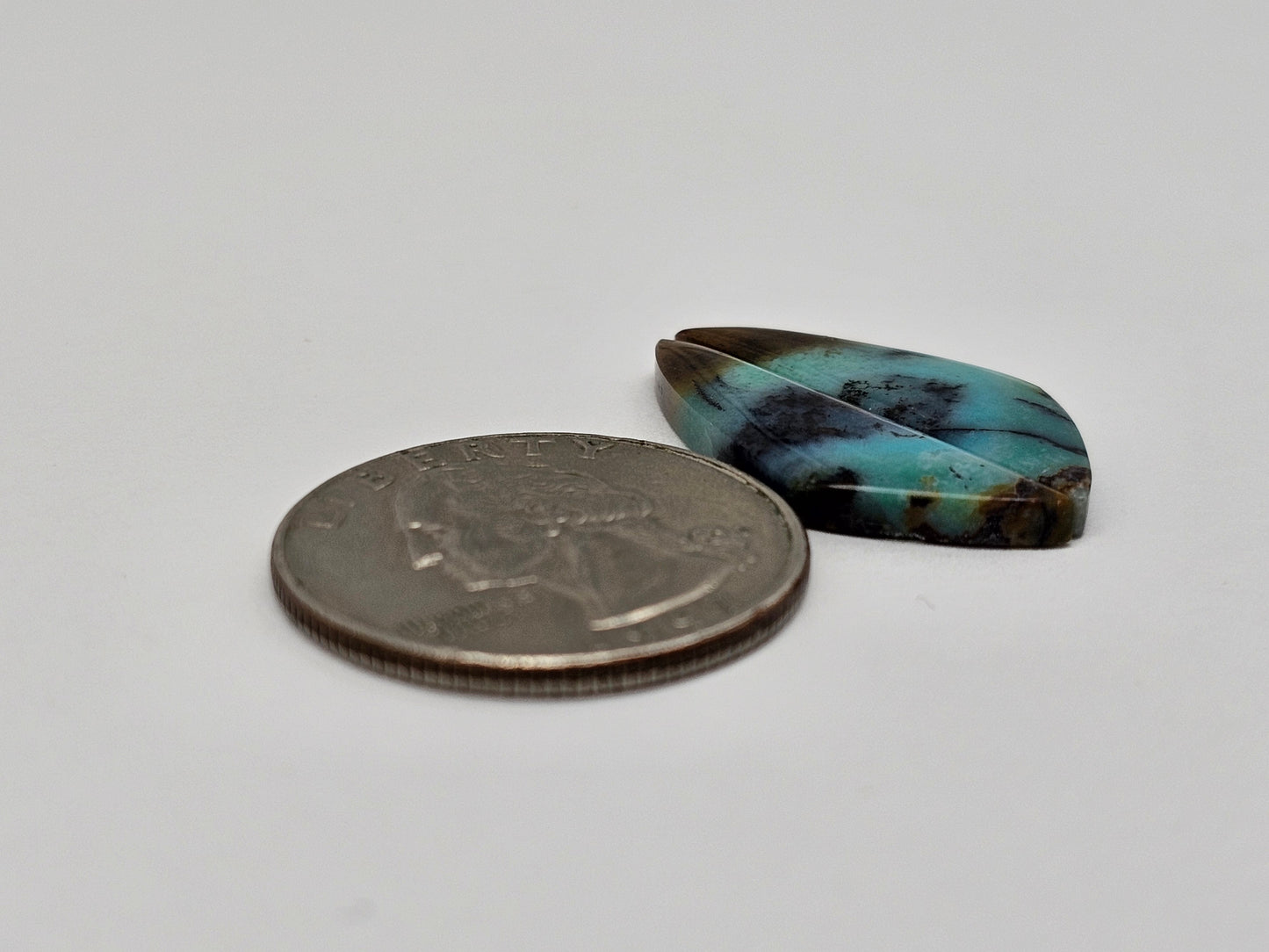 Chrysocolla Cabochon Pair