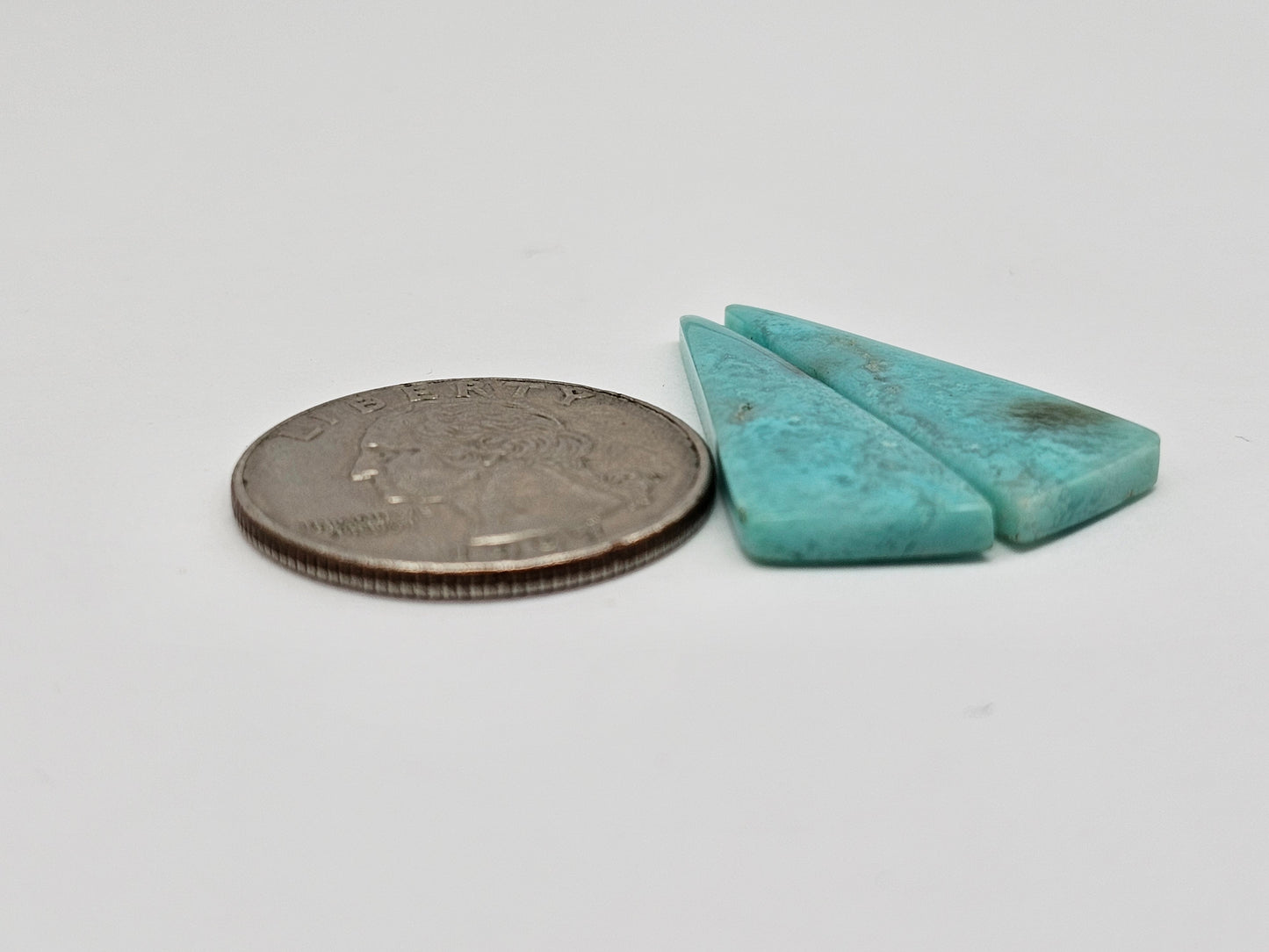 Chrysocolla Cabochon Pair
