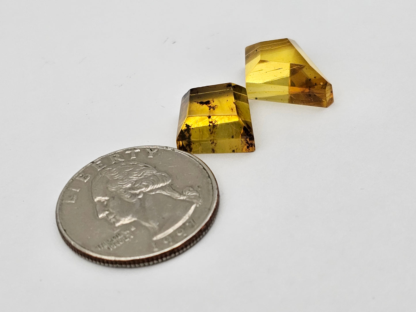 Amber authentic cabochon set large