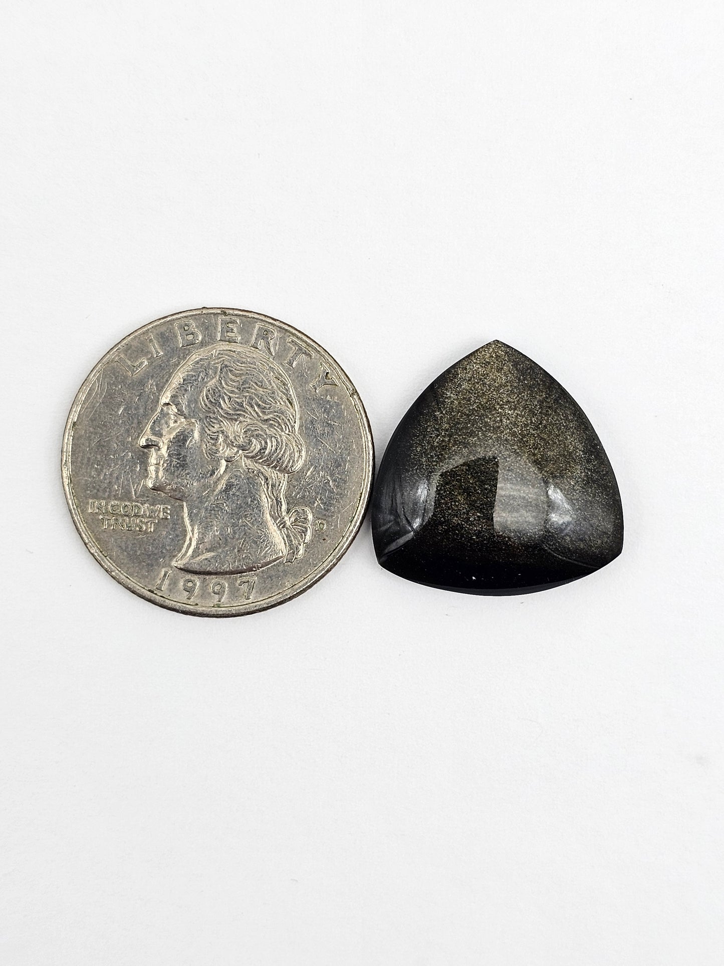 Obsidian Large Triangle Cabochon