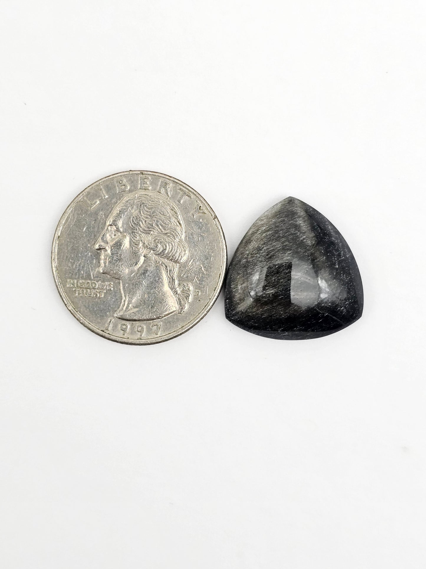 Obsidian Large Triangle Cabochon