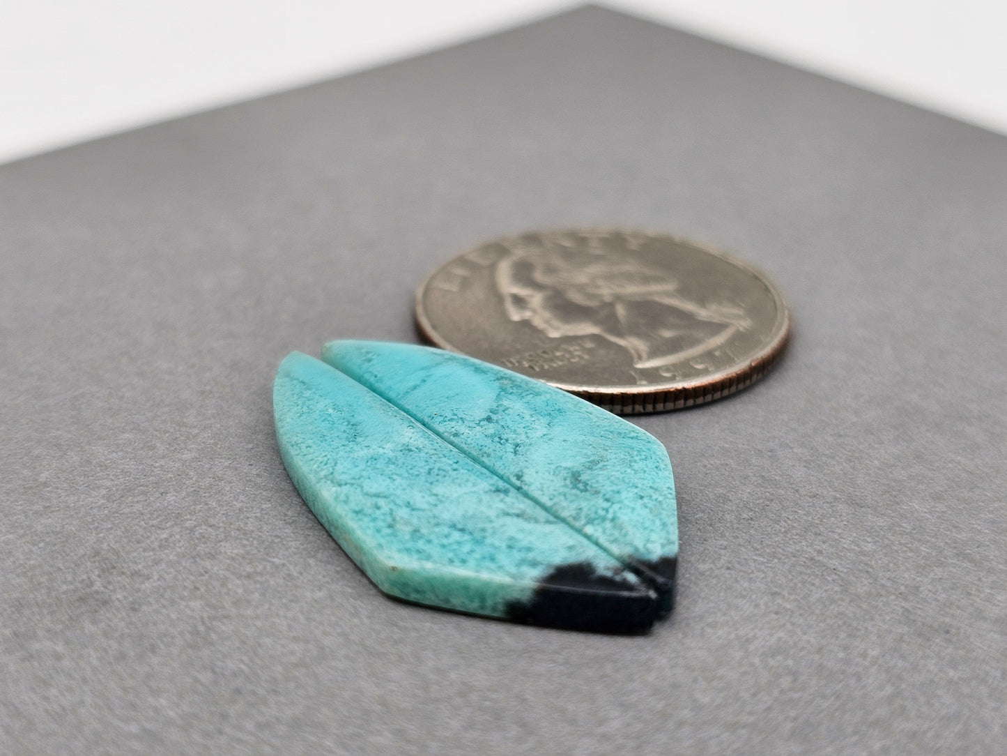 Chrysocolla Cabochon Pair