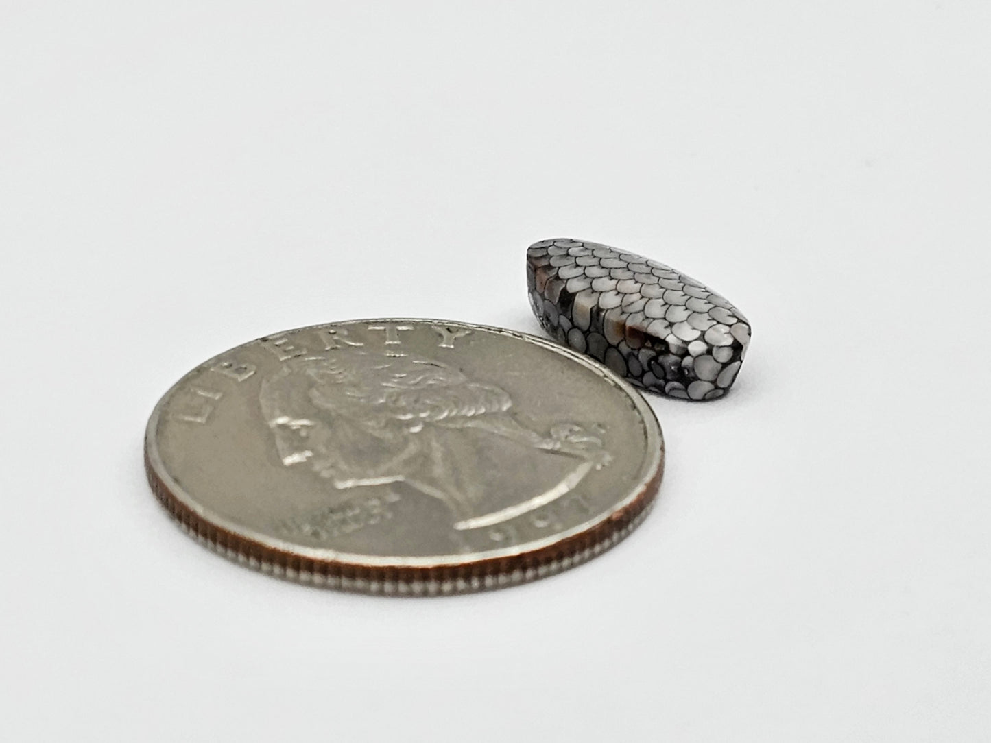 Snake skin agate cabochon