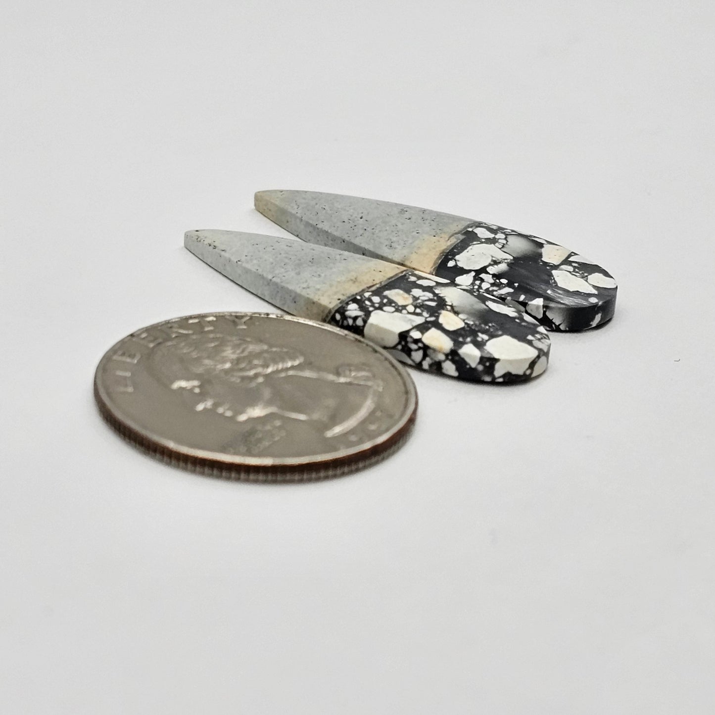 Maligano Jasper cabochon pair