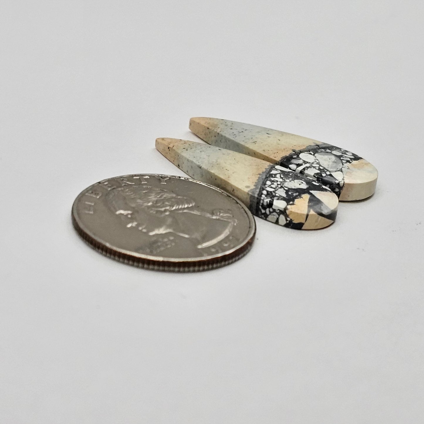 Maligano Jasper cabochon pair