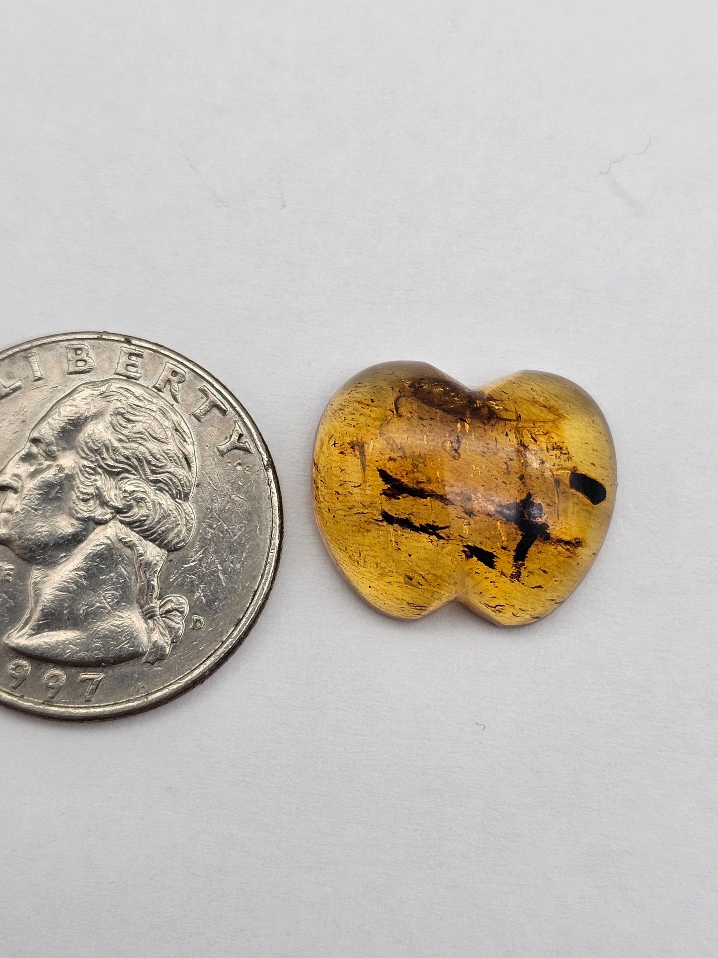 Amber authentic cabochon large