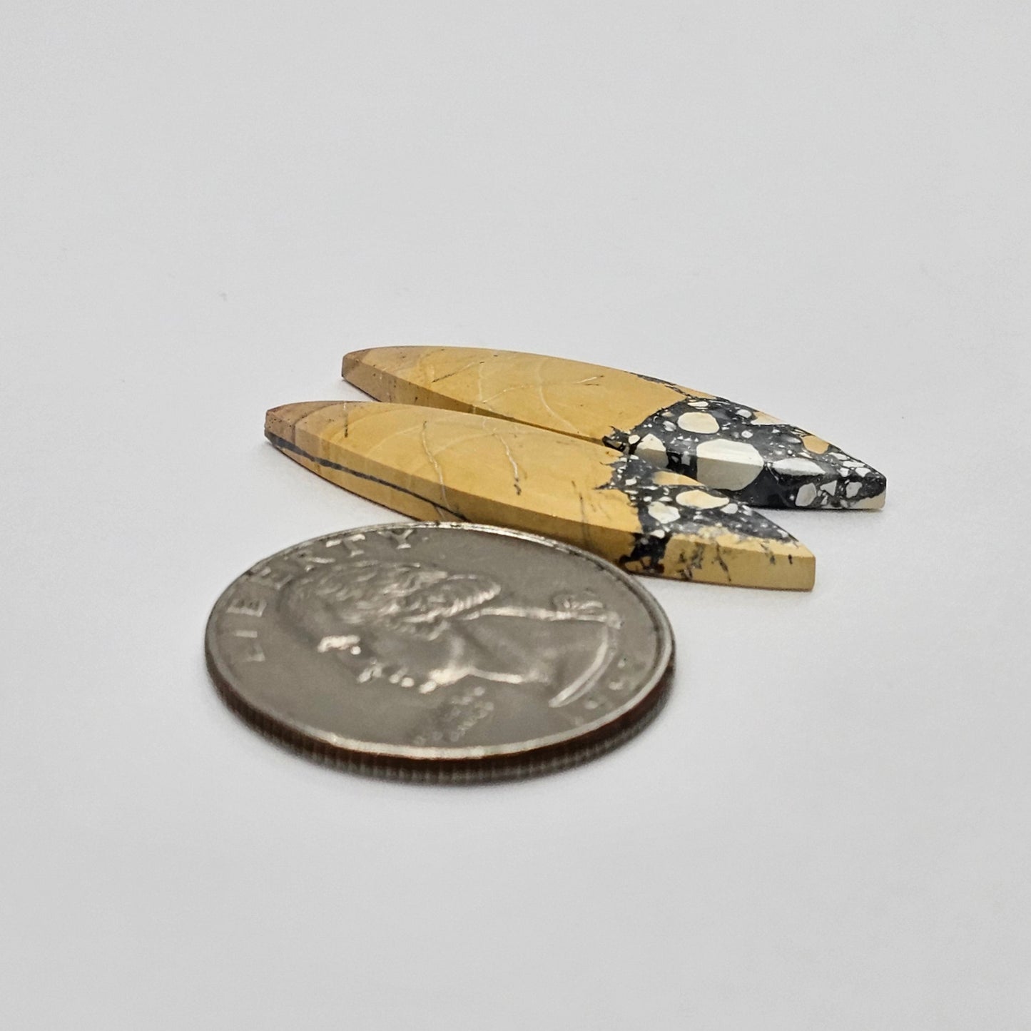 Maligano Jasper cabochon pair