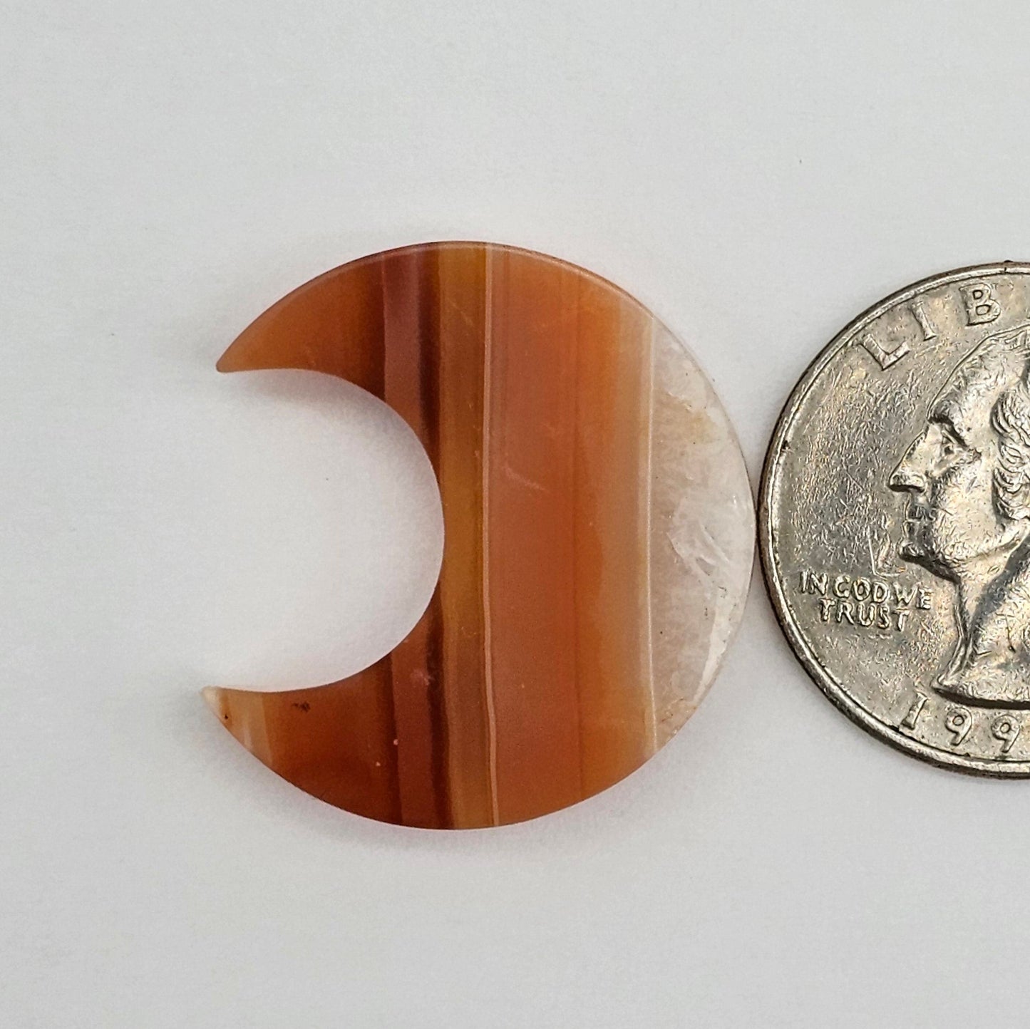 Carnelian Moon Agate Cabochon