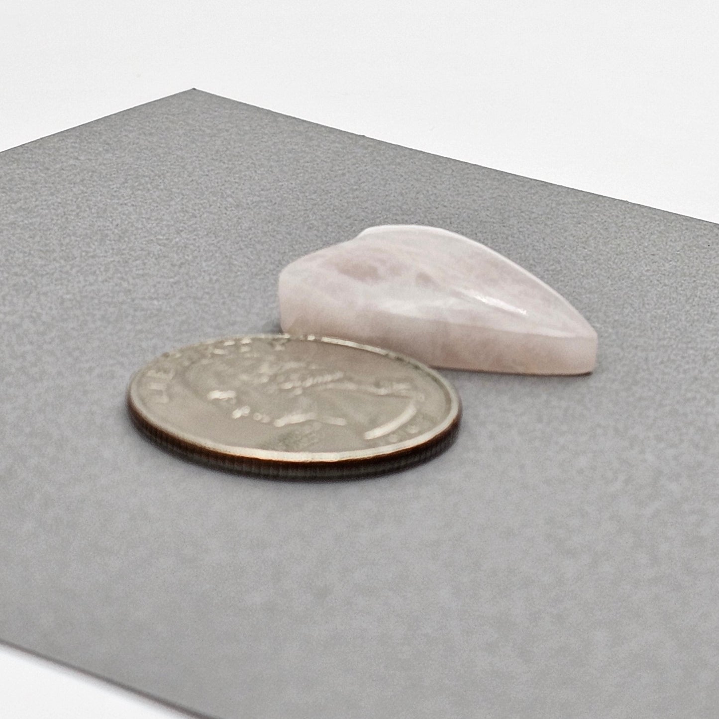 Rose Quartz Geometric Heart Cabochon