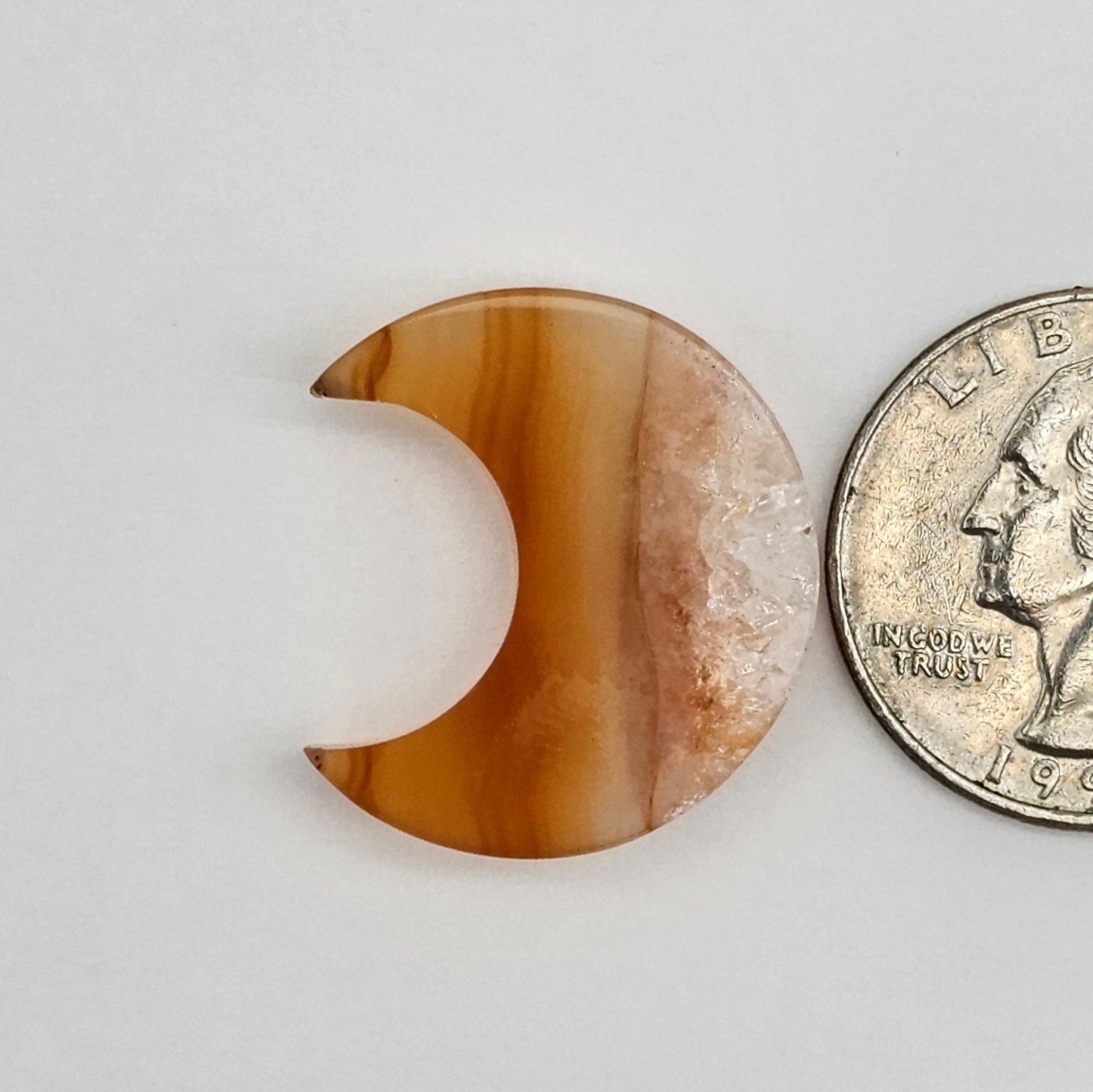 Carnelian Moon Agate Cabochon